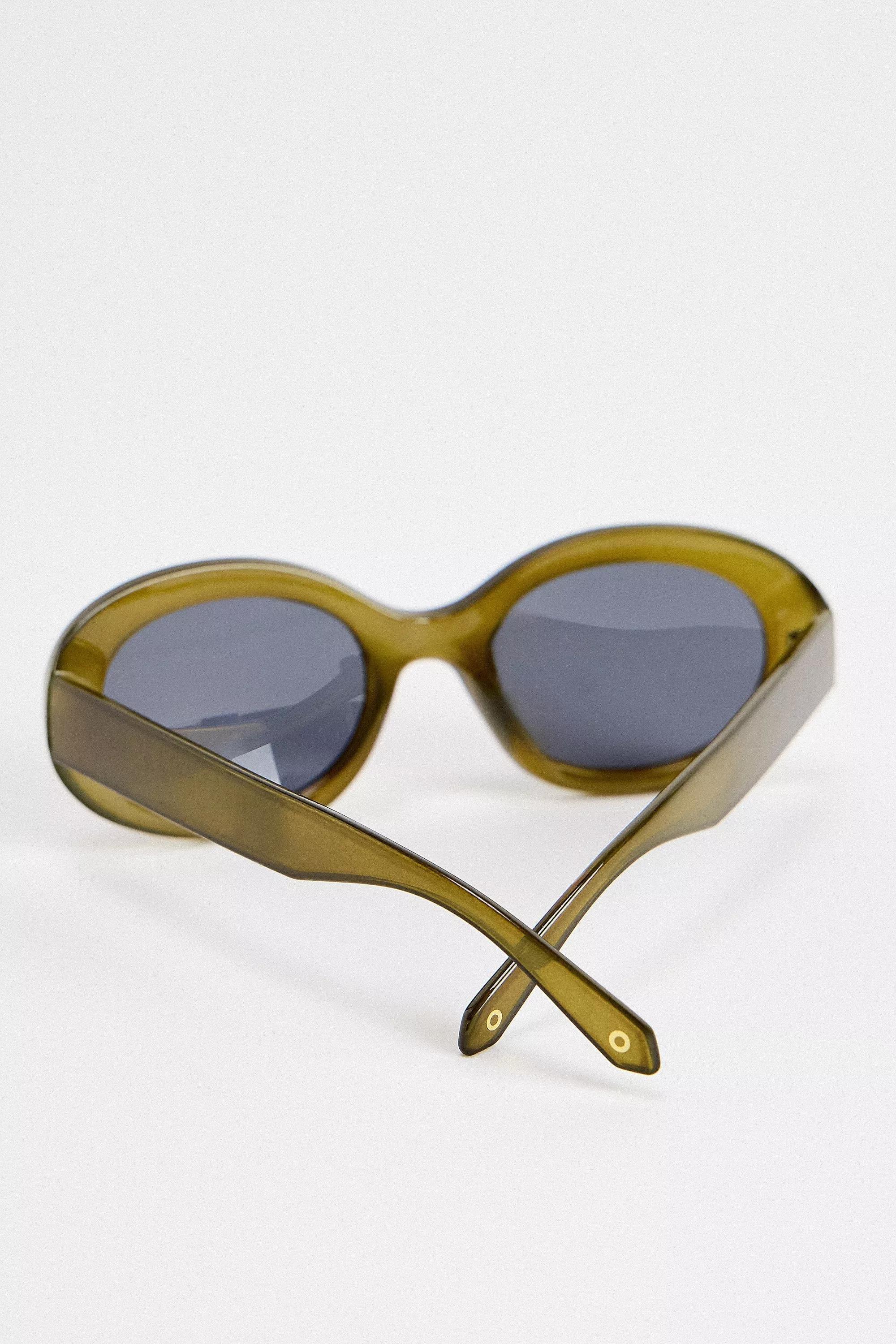 Khaki Uo Summer Large Oval Sunglasses, KHAKI, large image number 1