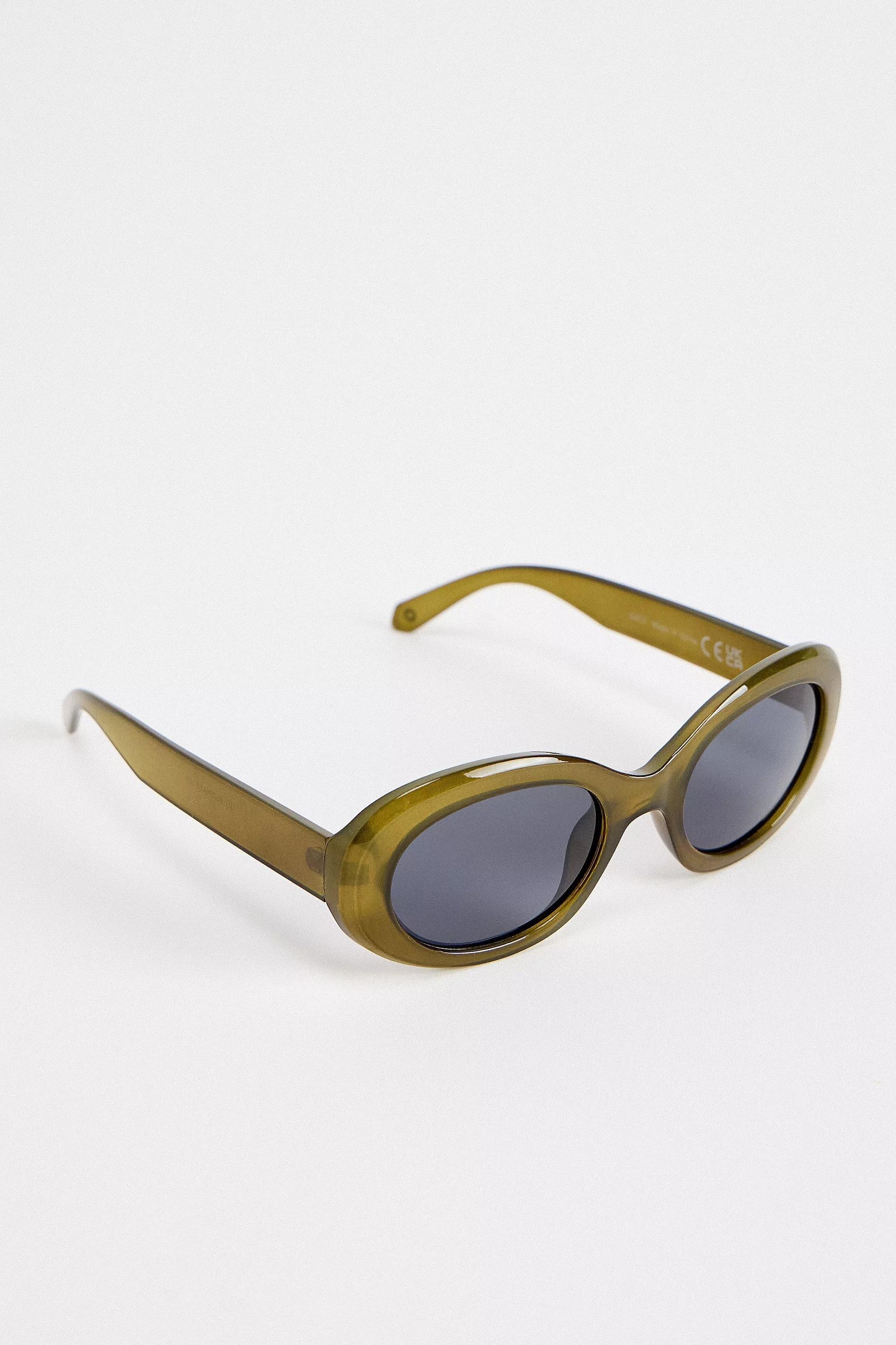 Khaki Uo Summer Large Oval Sunglasses, KHAKI, large image number 2