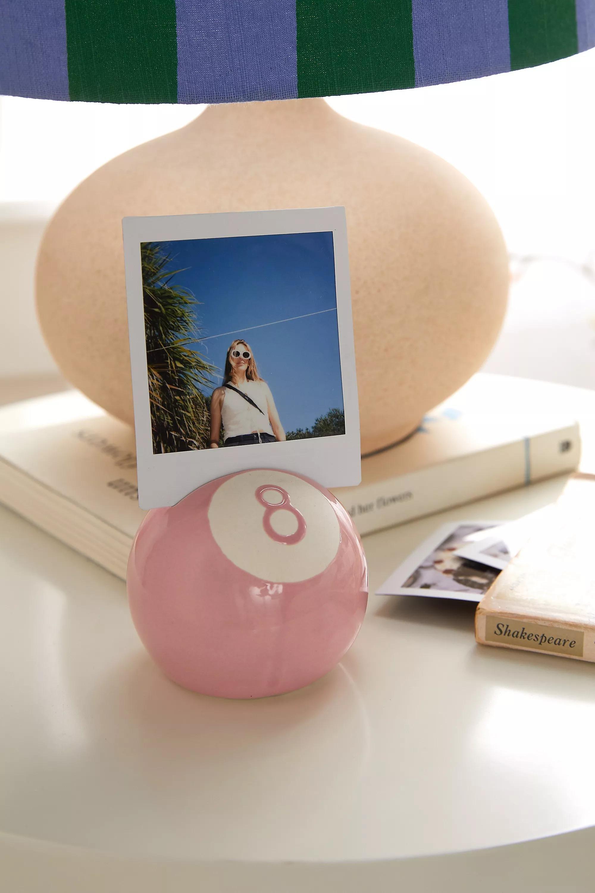 Pink Billiard Ball Photo Holder, PINK, large image number 0