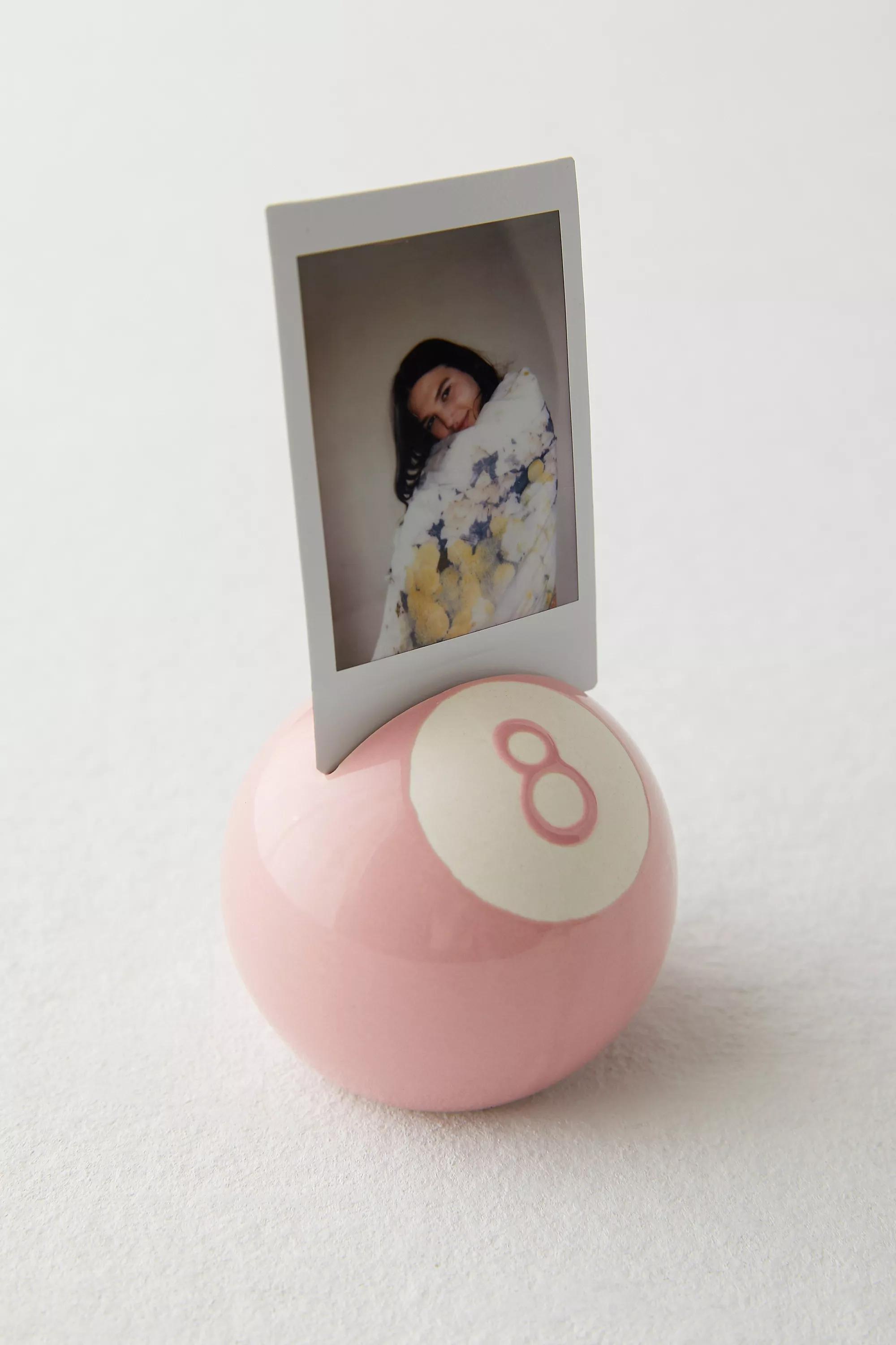 Pink Billiard Ball Photo Holder, PINK, medium