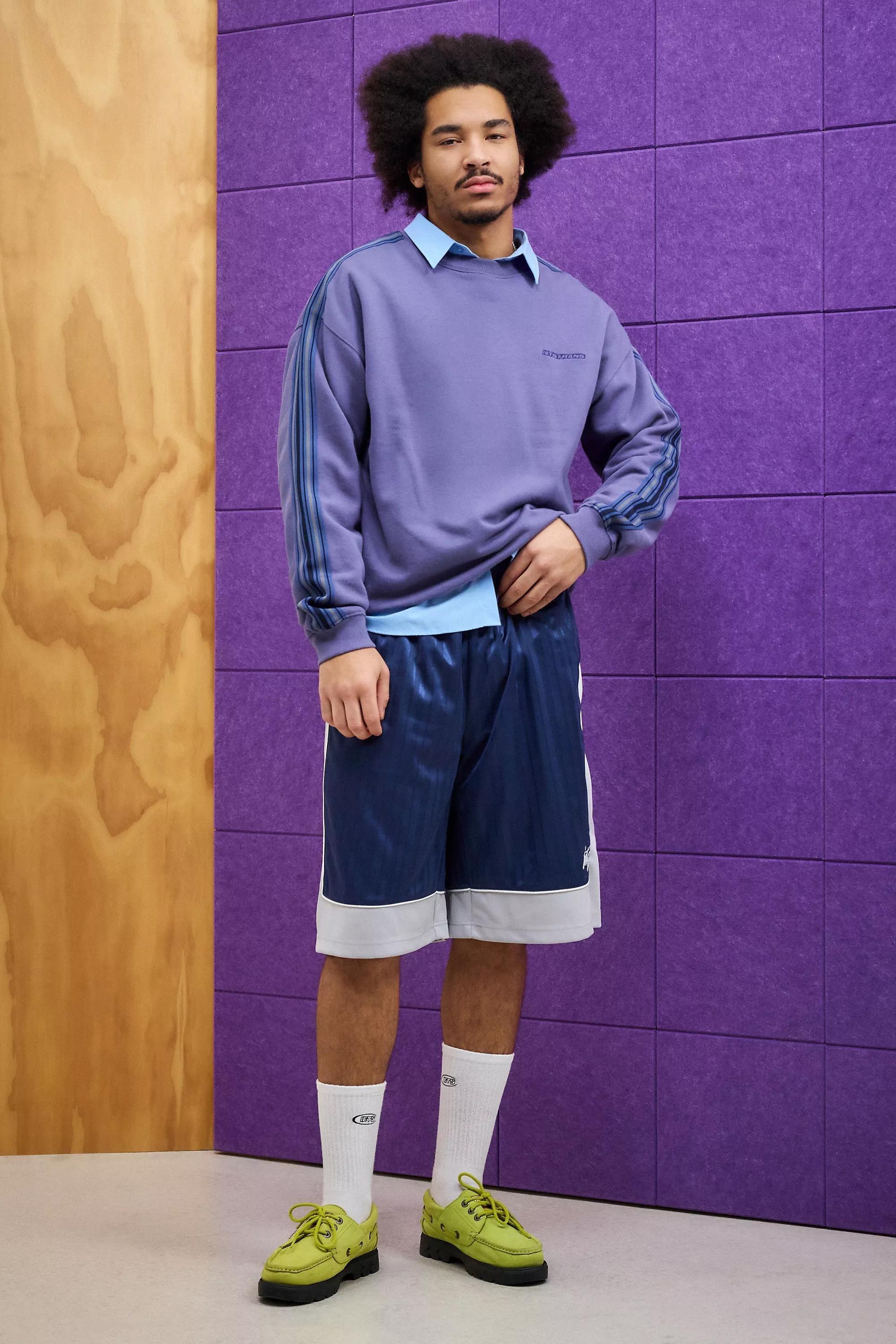 Blue Iets Frans... Blue Taped Sweatshirt, , large image number 1