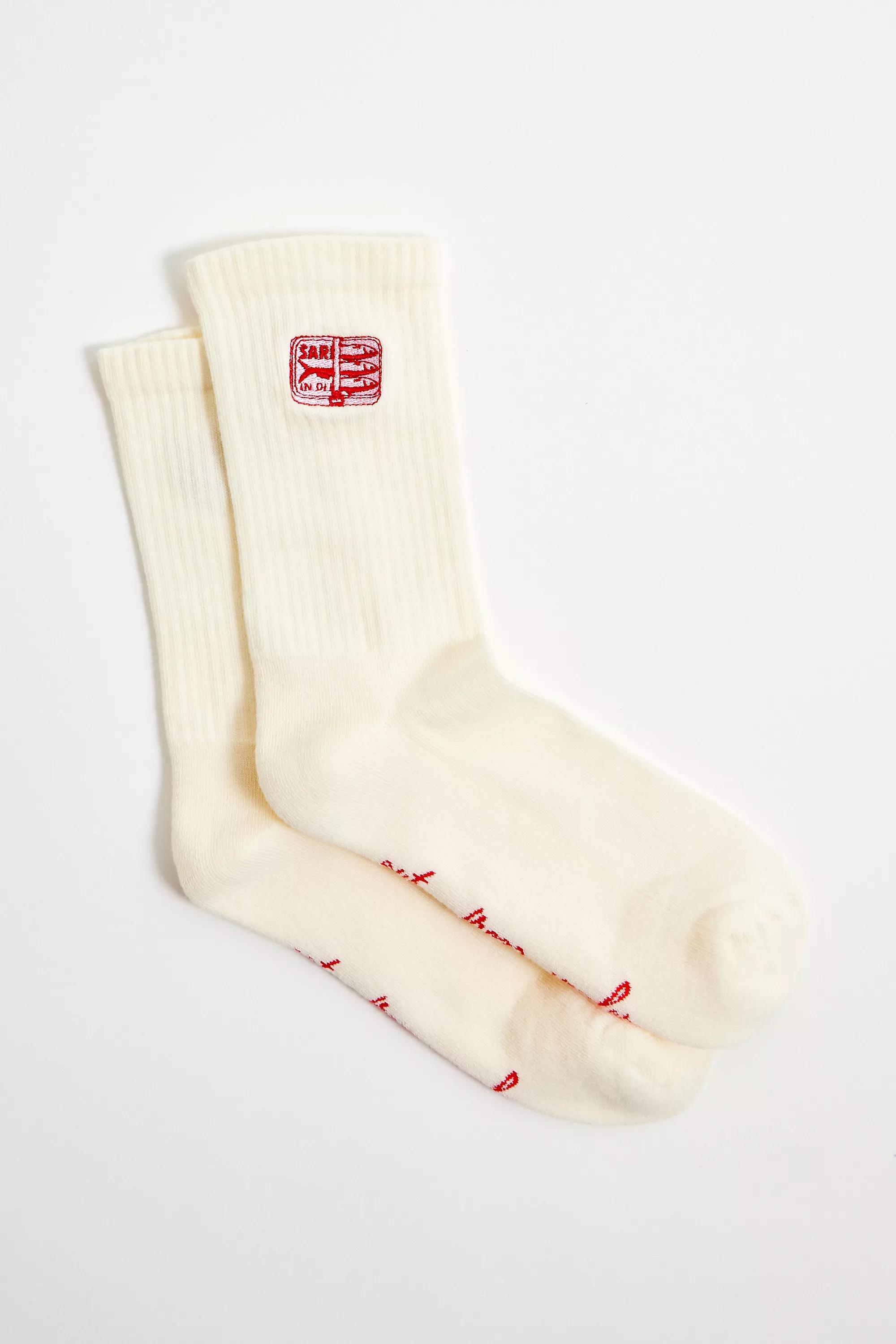 White Out From Under Sardine Tin Novelty Socks, WHT, large image number 2
