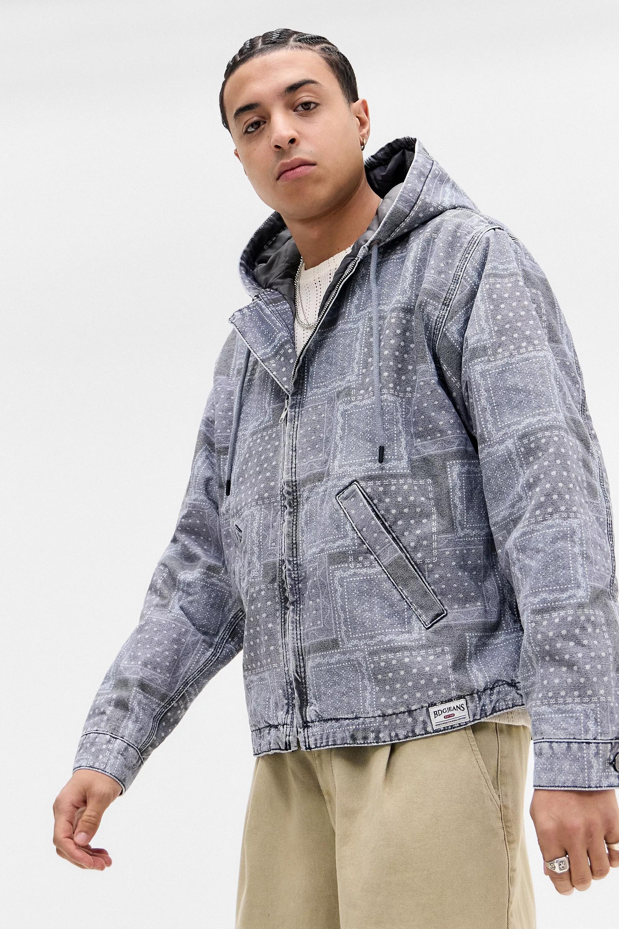 Multicolour Bdg Rex Bandana Canvas Skate Hoodie, , large image number 2