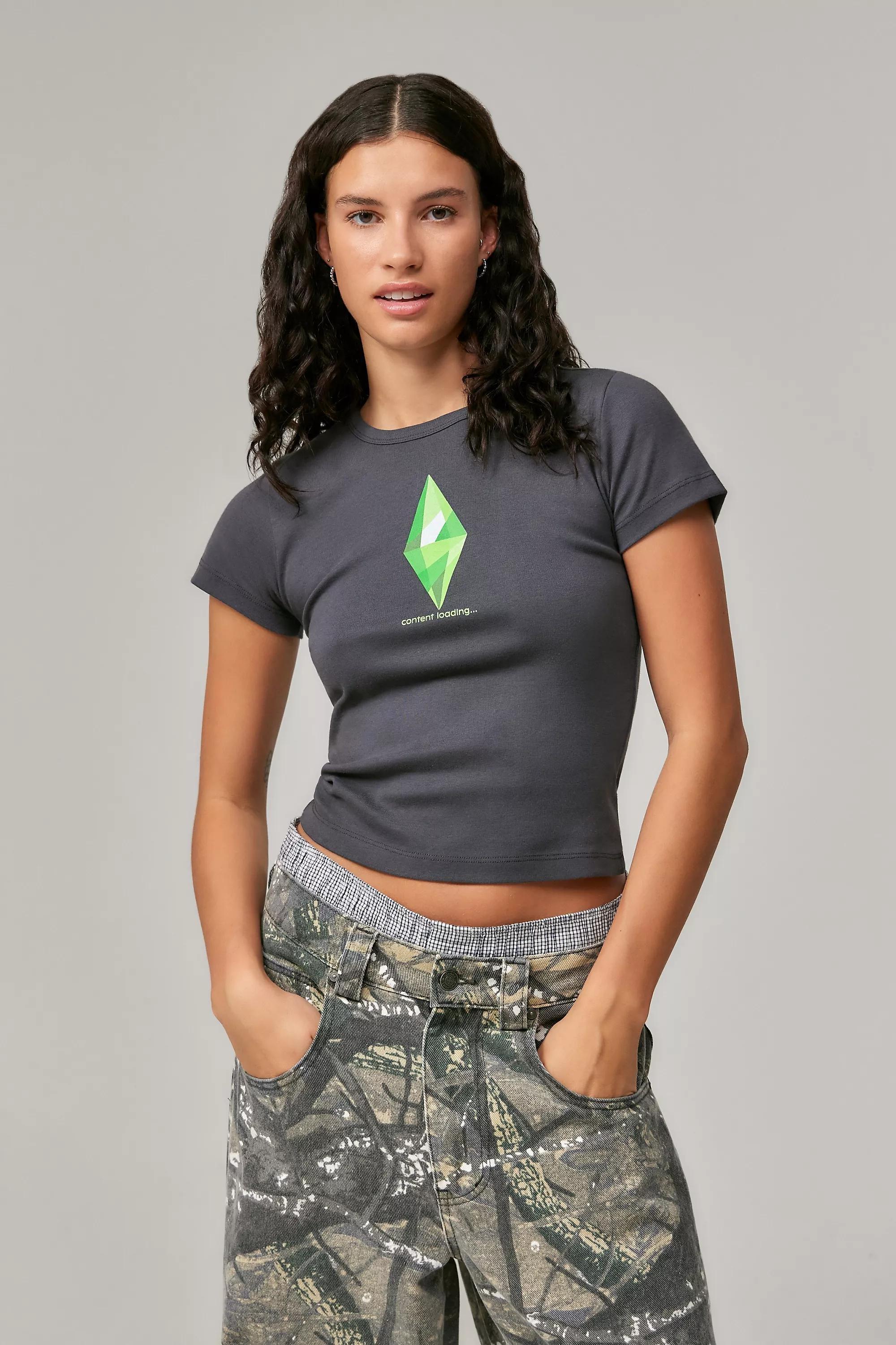 Black The Sims Baby T-Shirt, , large image number 2