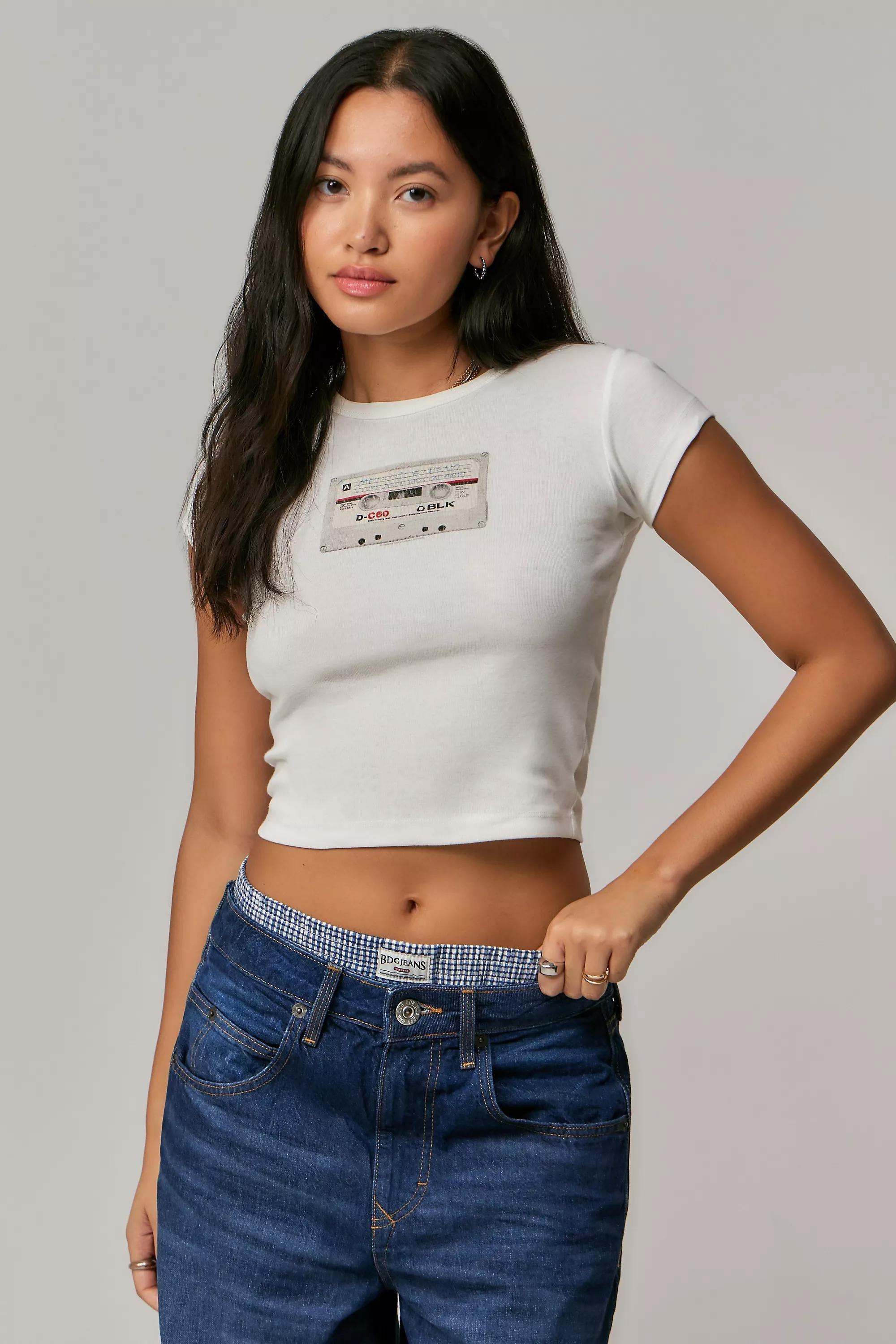 White Uo Metallica Cassette Baby T-Shirt, , large image number 0