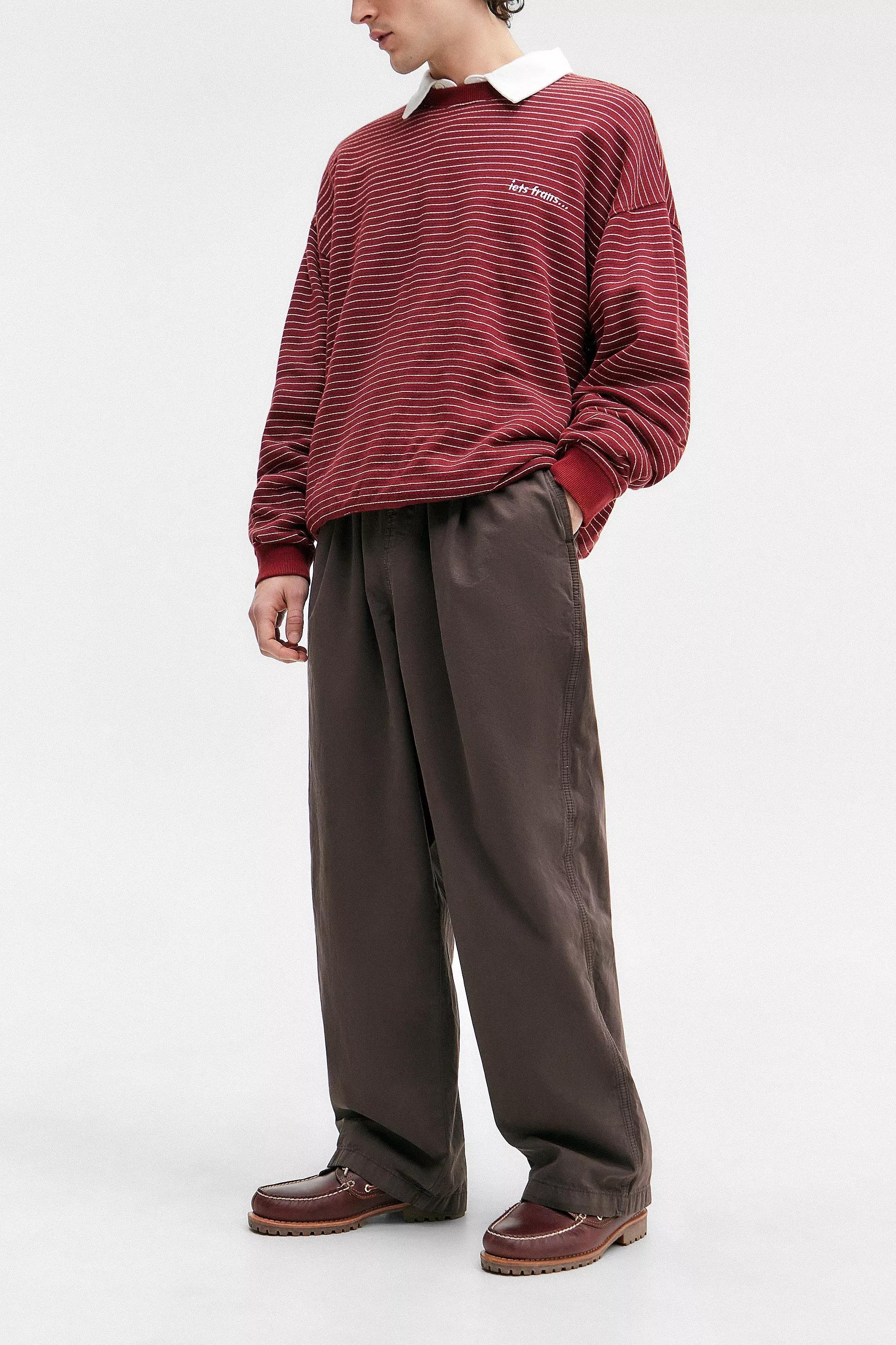 Brown Iets Frans...Harri Chino Trousers, , medium