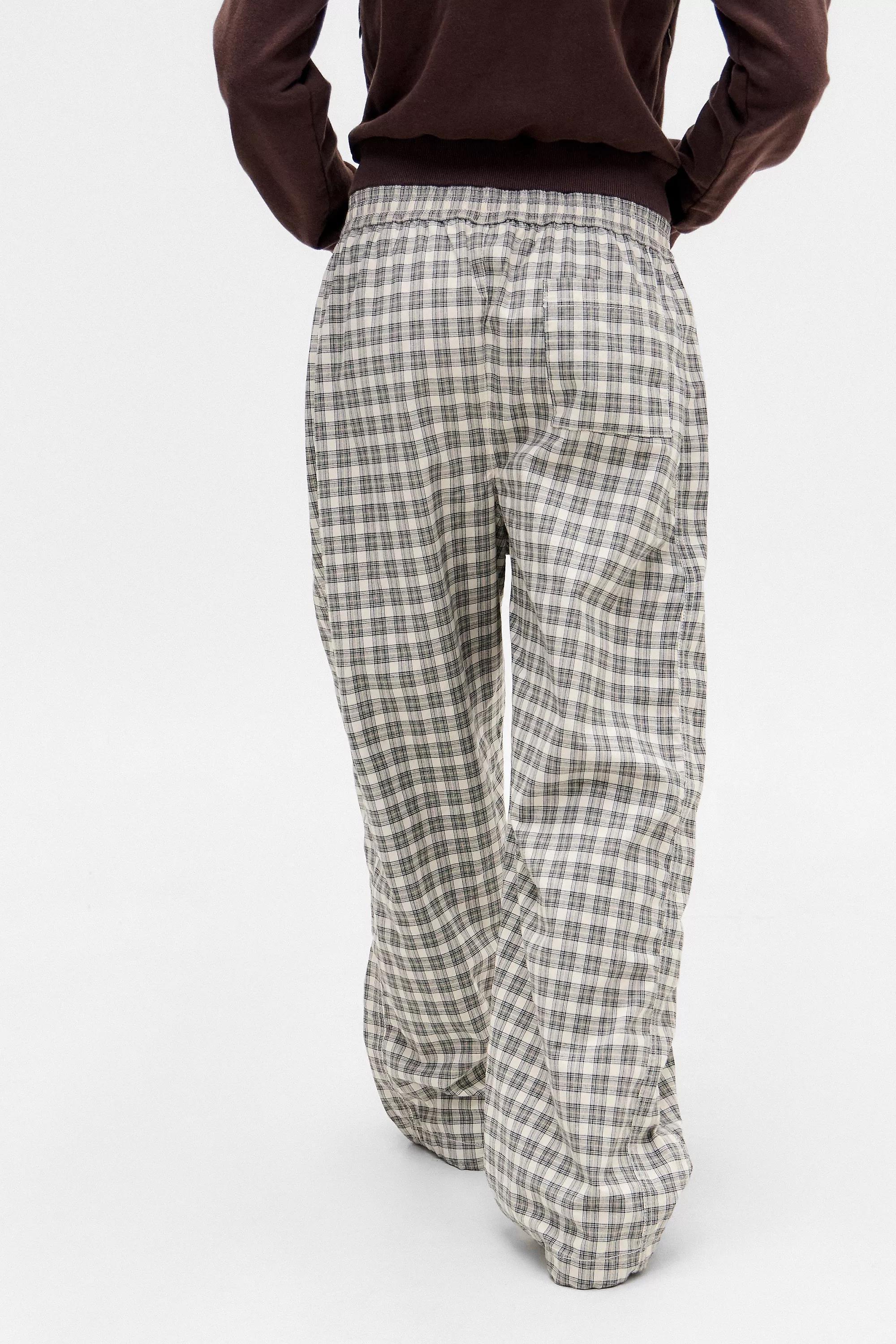 Cream Iets Frans... Harri Check Cotton Joggers, , large image number 3