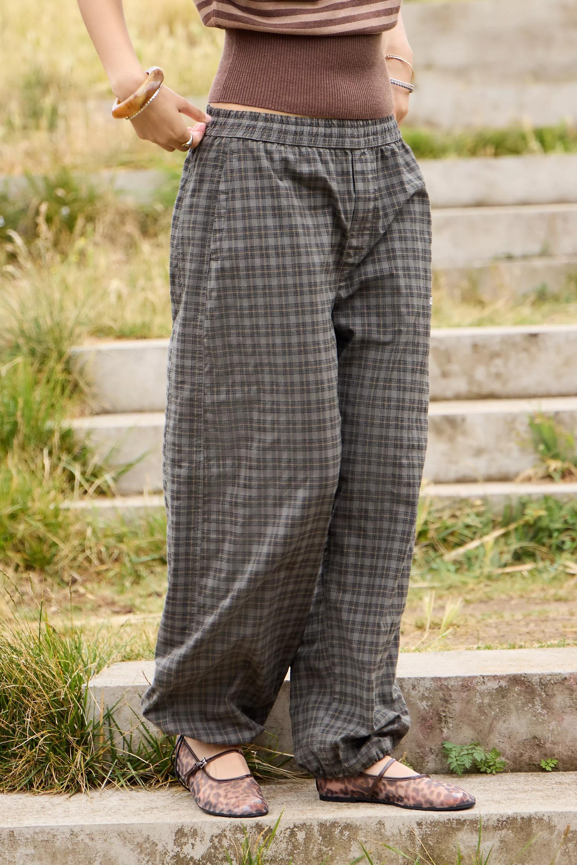 iets frans... Harri Check Cotton Joggers, , large image number 0