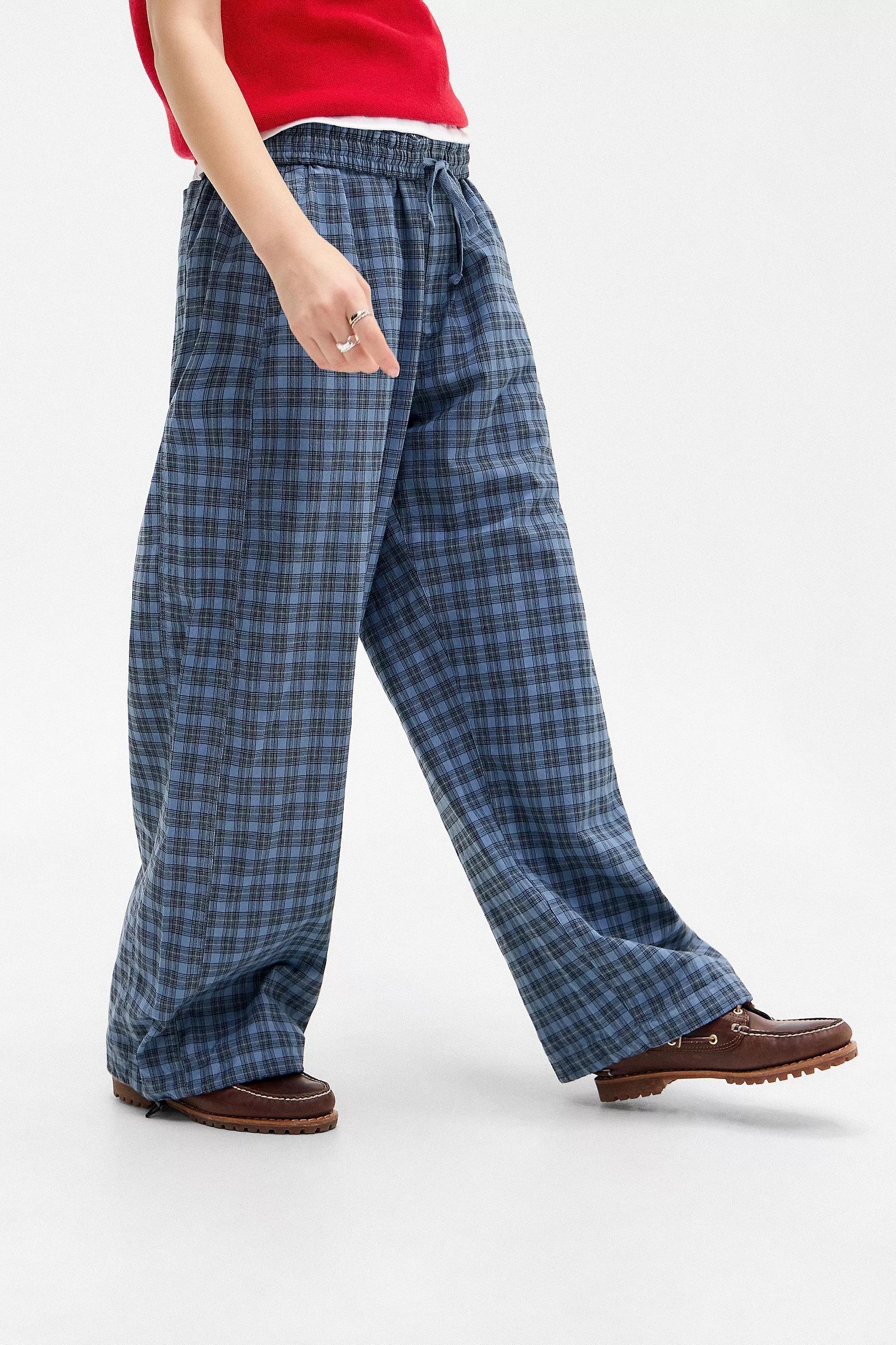 Blue Iets Frans... Harri Checked Cotton Joggers, , large image number 2
