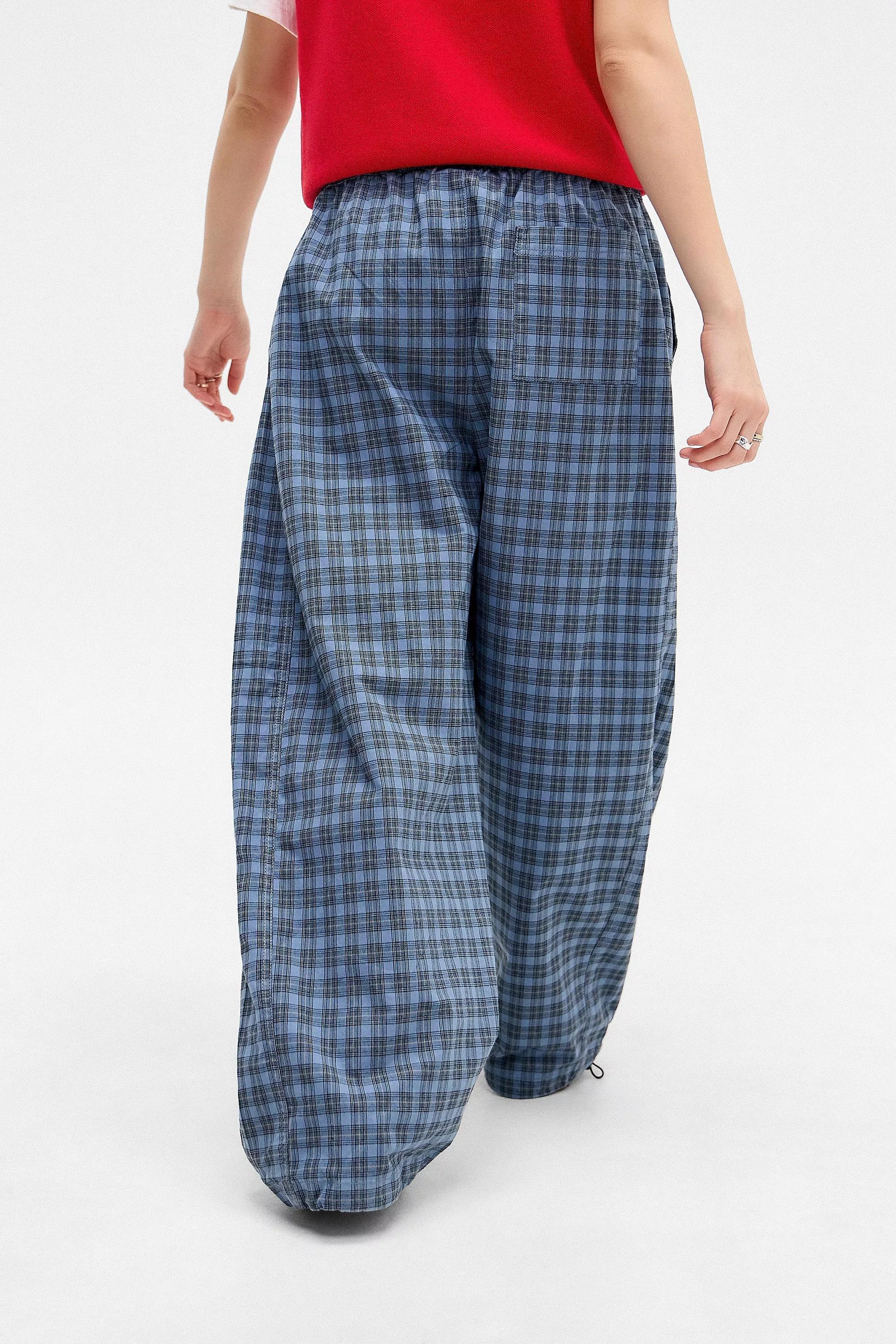 Blue Iets Frans... Harri Checked Cotton Joggers, , large image number 3