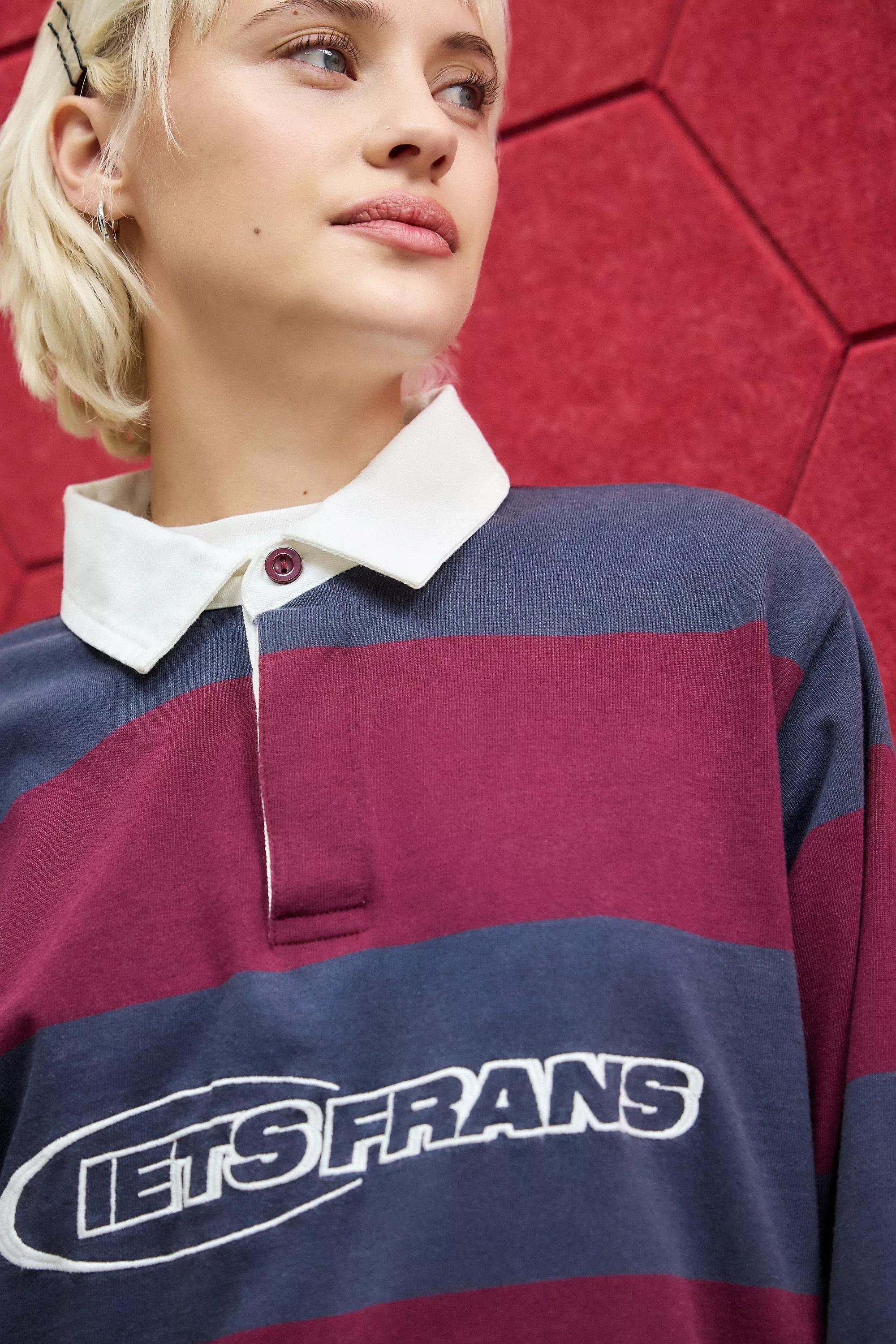 Blue Iets Frans... Navy Stripe Rugby Shirt, , large image number 5