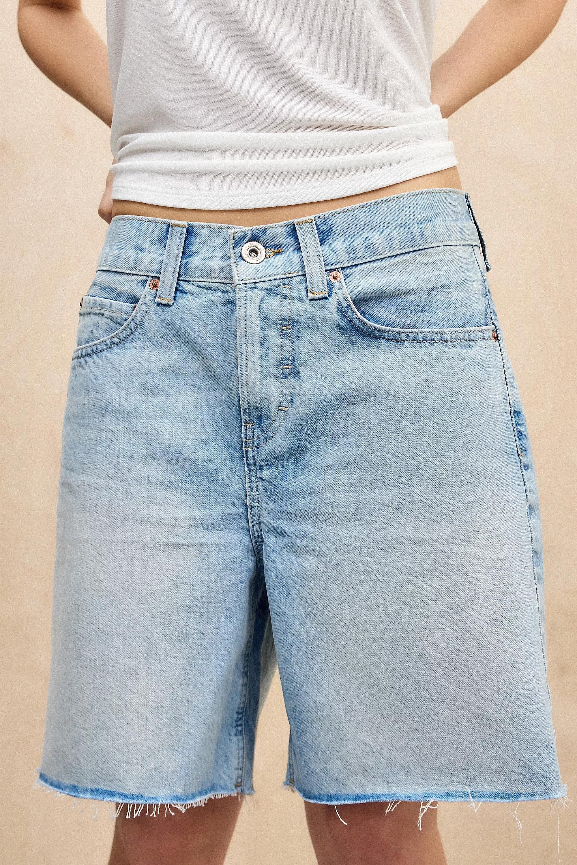 Blue Vintage Denim Shorts, , large image number 1