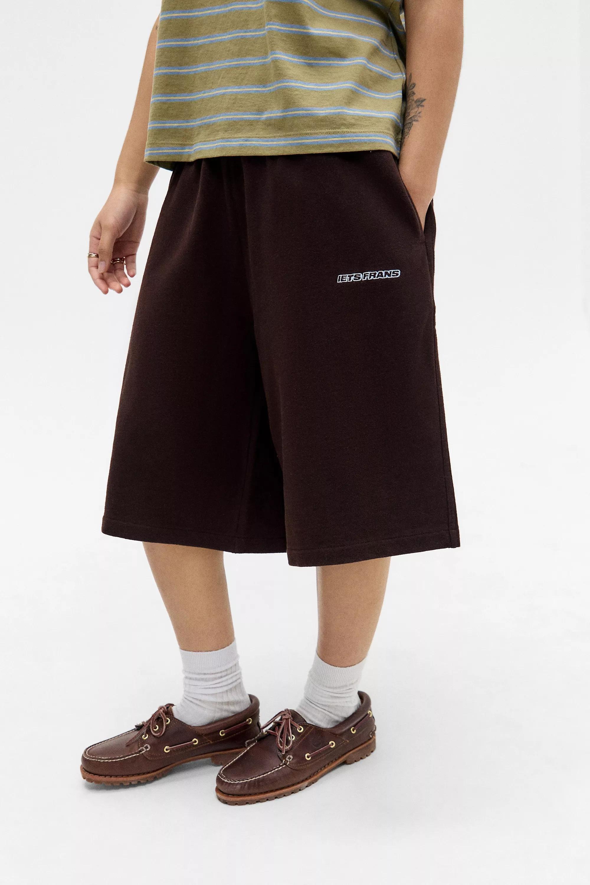 Brown Iets Frans... Harri Longline Jogger Shorts, , large image number 0