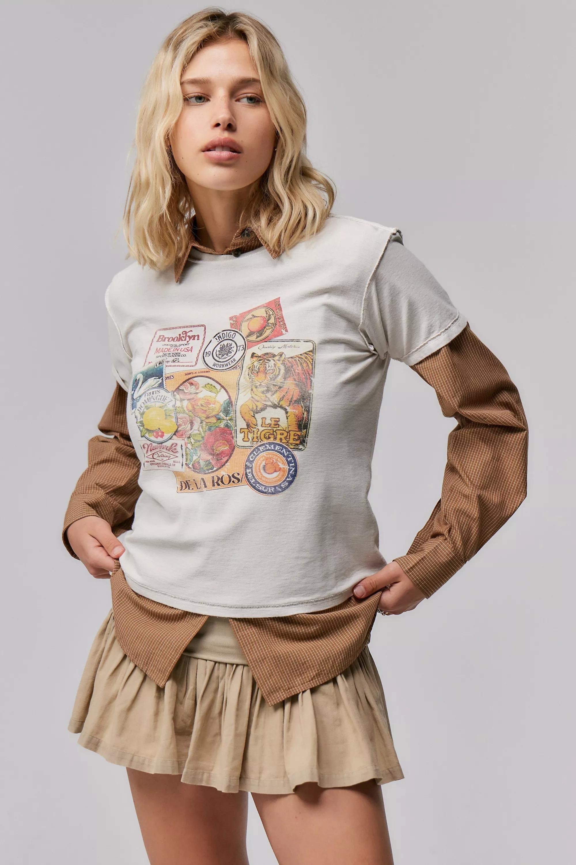 Beige Bdg Byrdie Chino Mini Skort, , large image number 1