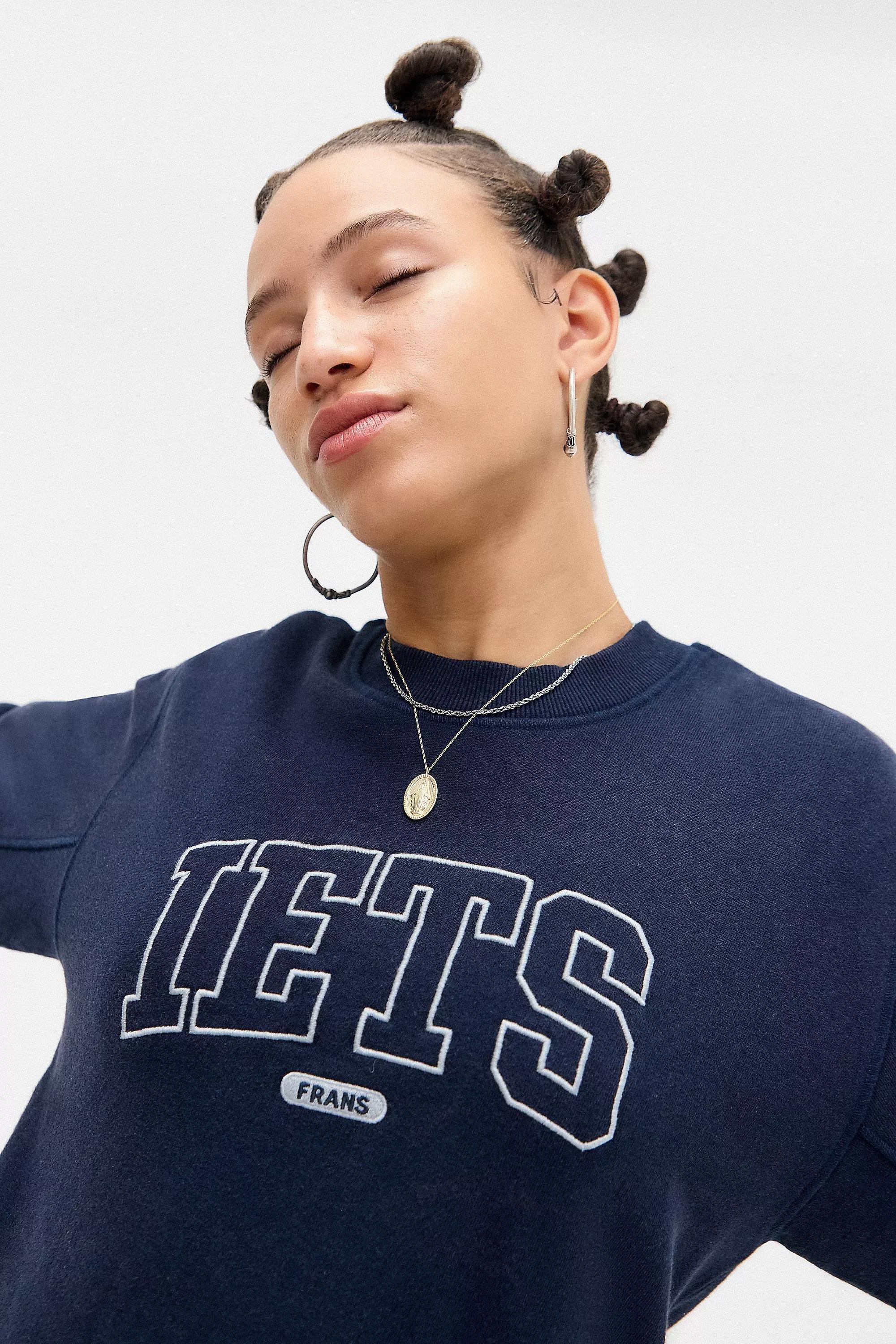 Navy Iets Frans... Applique Sweatshirt, , large image number 5