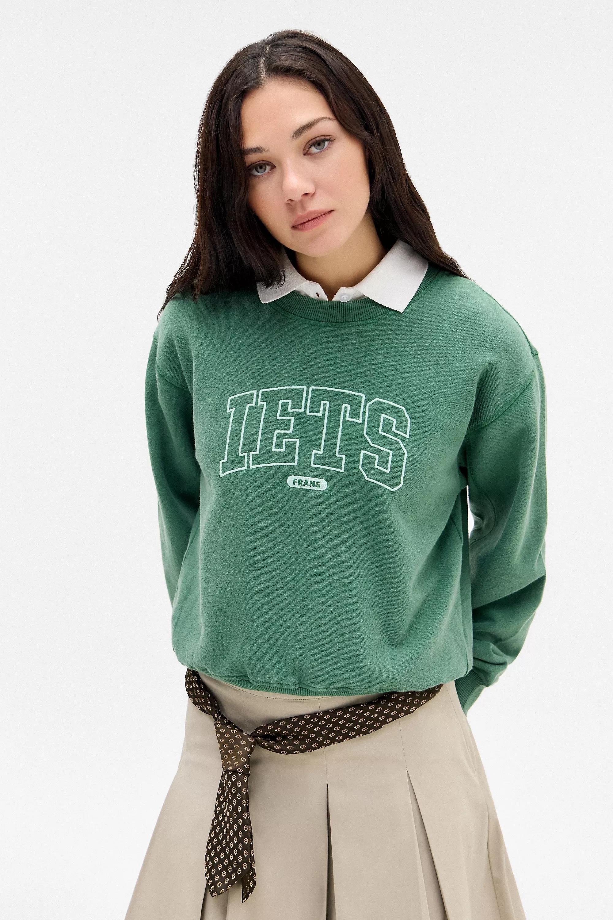 Green Iets Frans... Applique Sweatshirt, , large image number 0