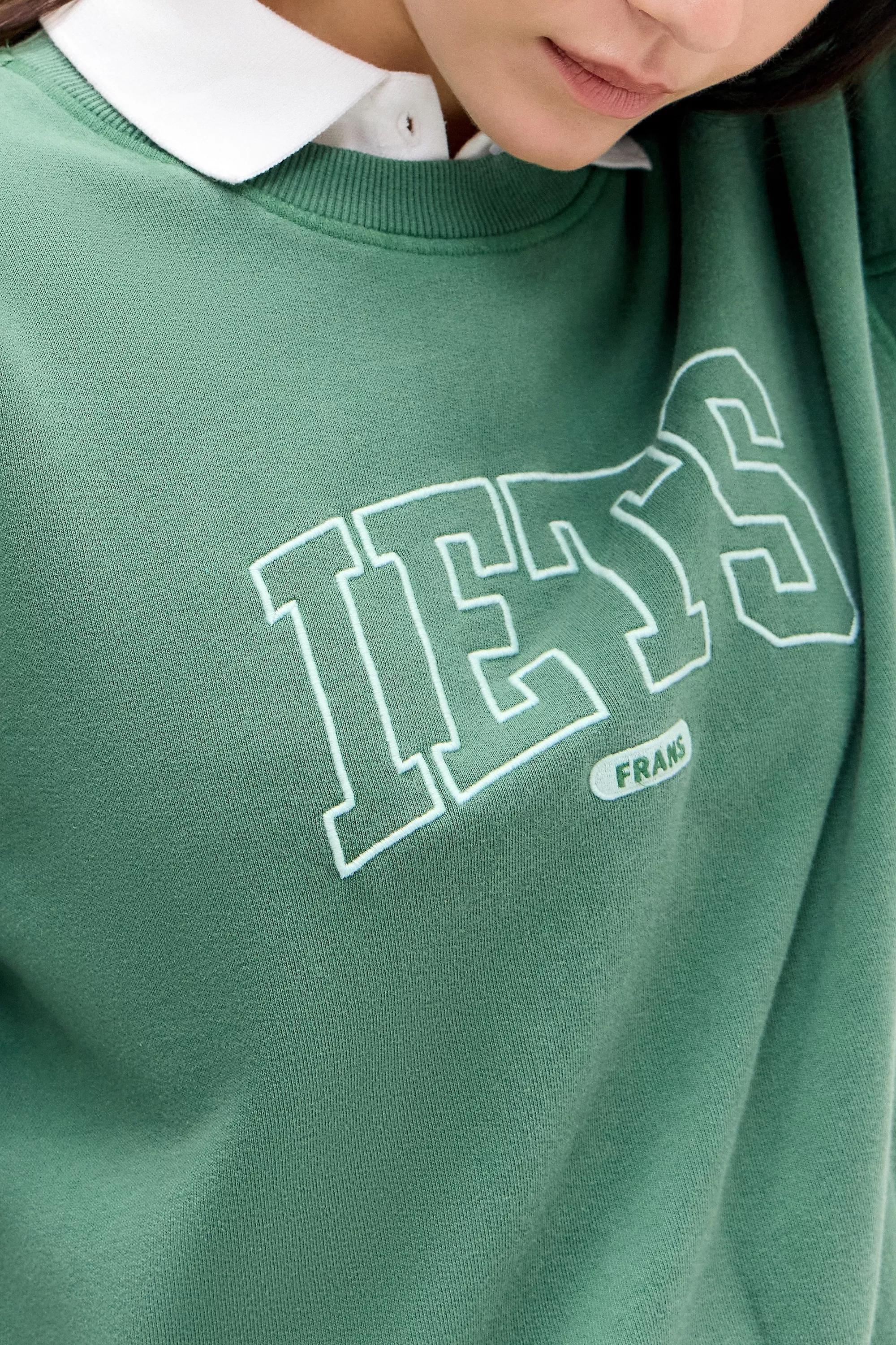 Green Iets Frans... Applique Sweatshirt, , large image number 2