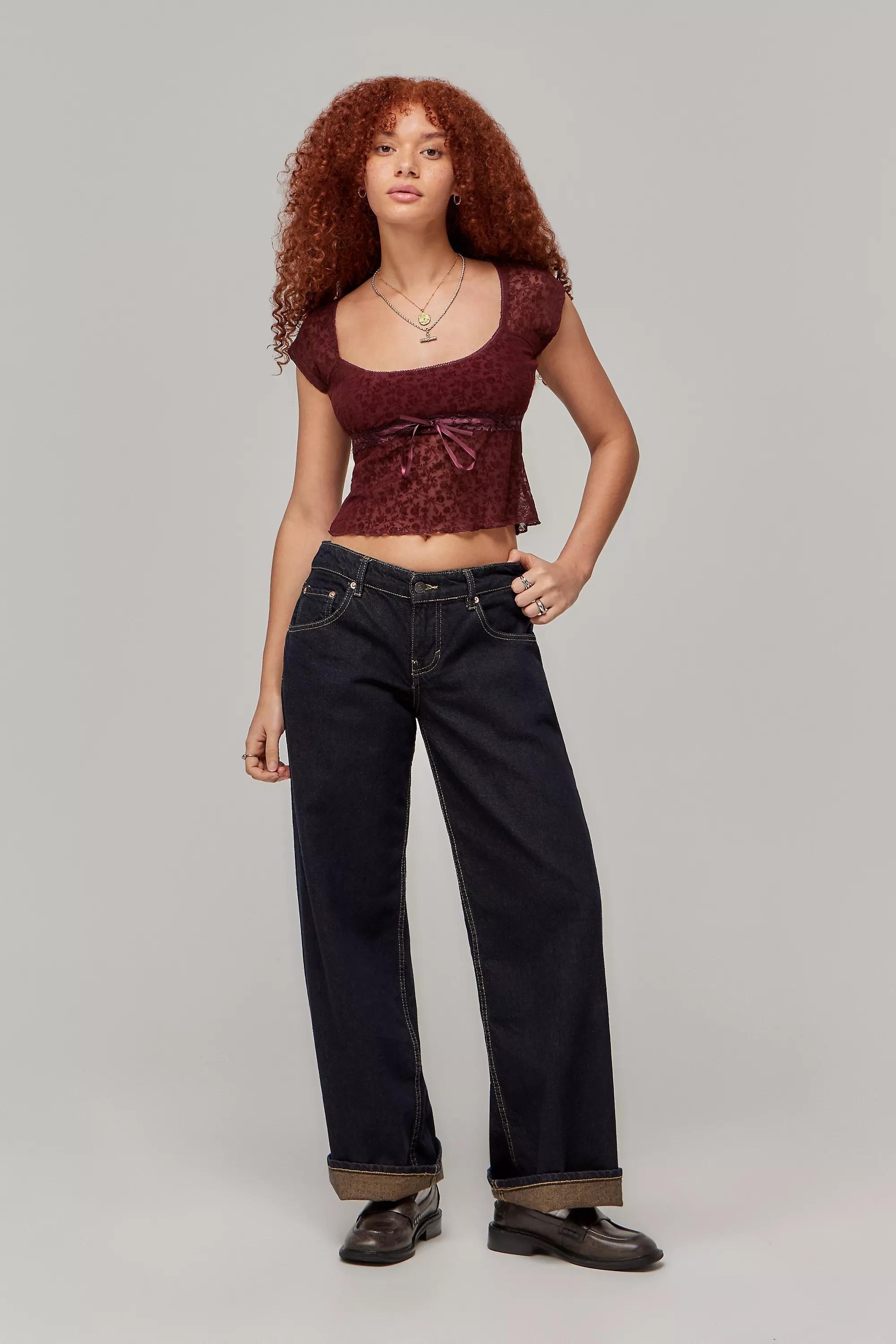 UO Rada Floral Crop Top, , large image number 1