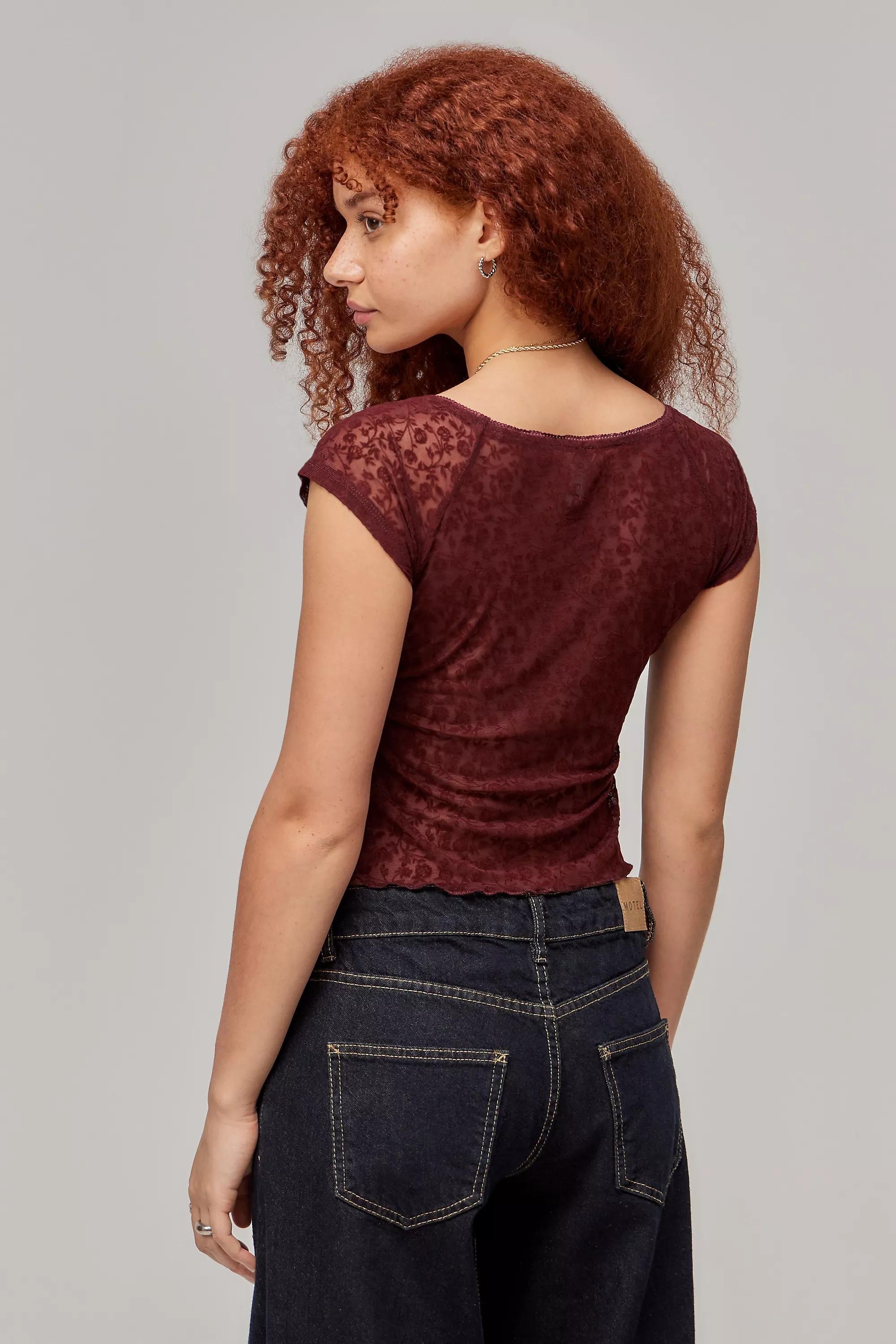 UO Rada Floral Crop Top, , large image number 3