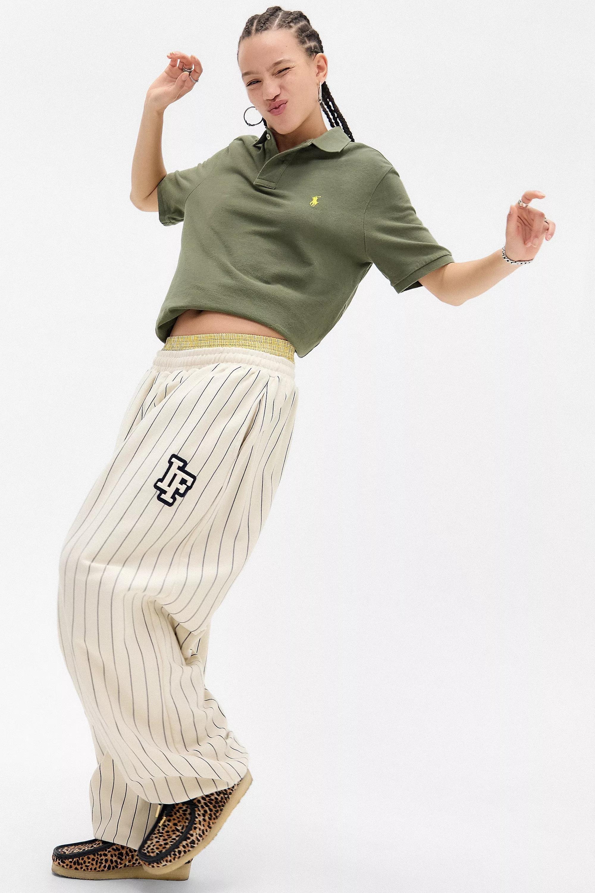 Cream Iets Frans... Harri Pinstripe Joggers, , large image number 5