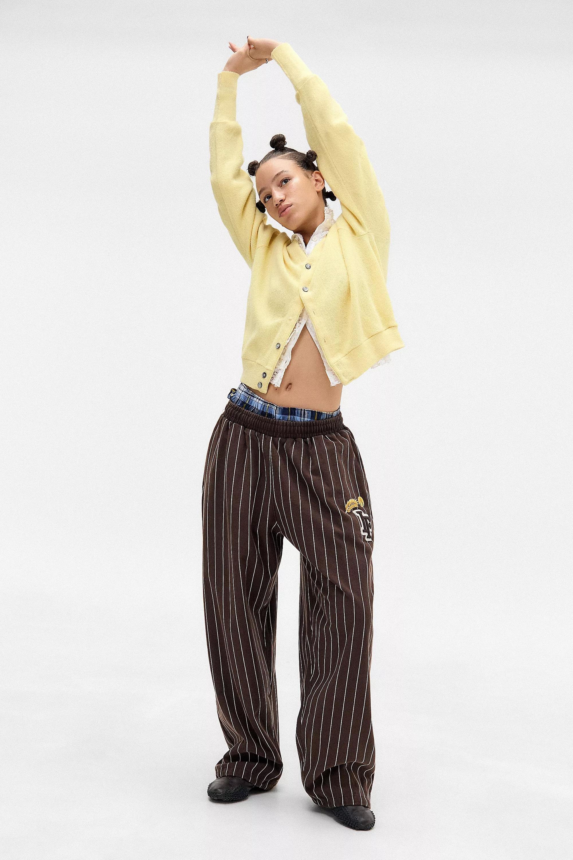 Brown Iets Frans... Pinstripe Harri Joggers, , large image number 5