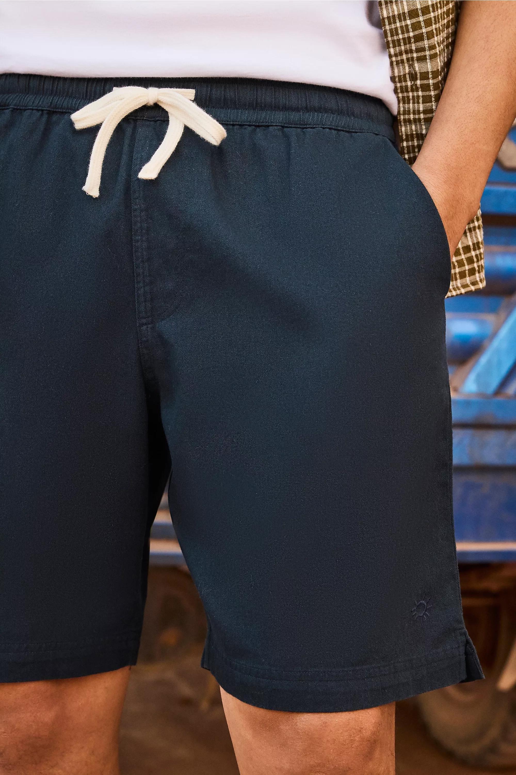 Navy Ayker Navy Twill Shorts, , large image number 2