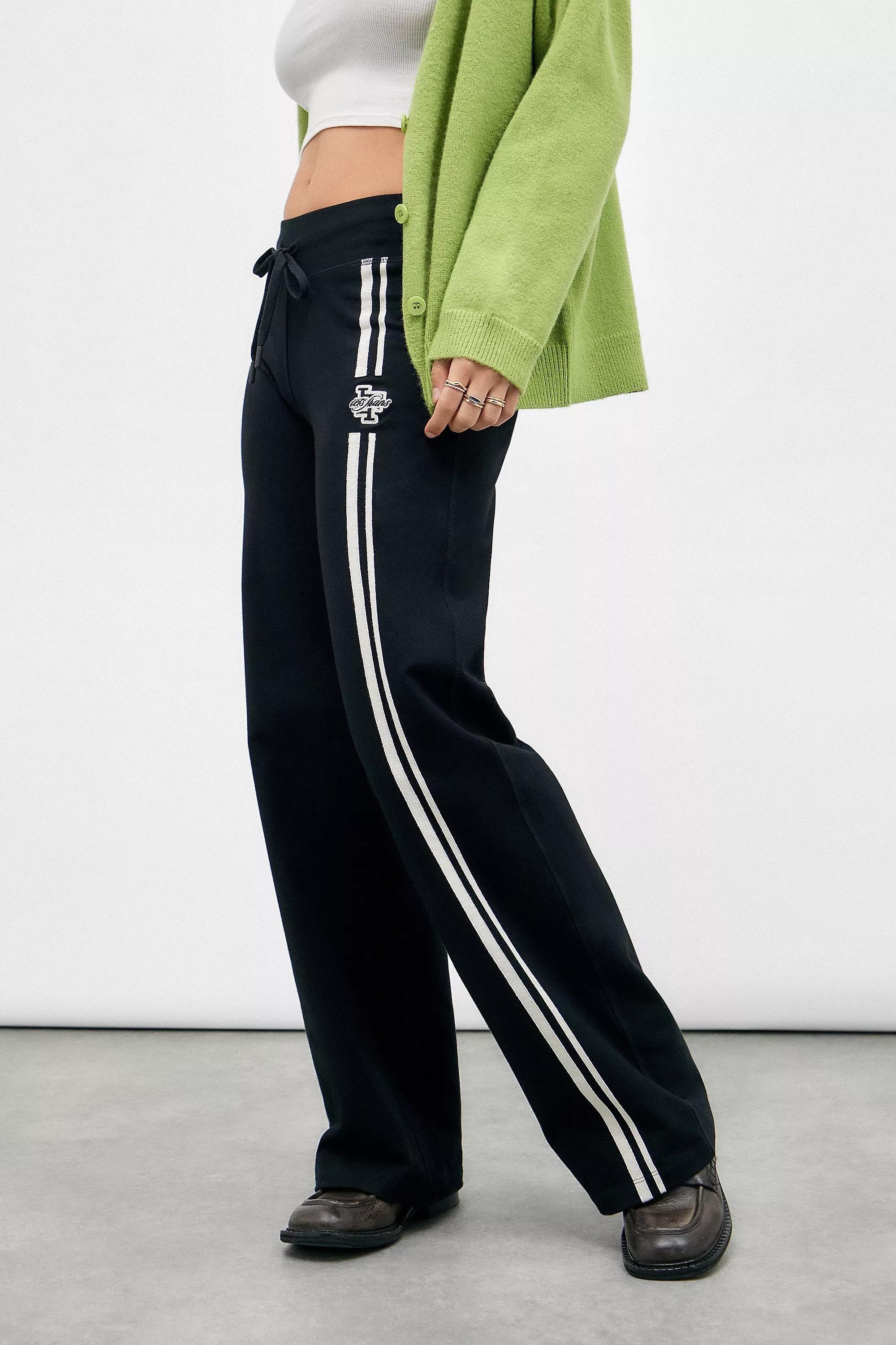 Black Iets Frans... Kali Stripe Straight-Leg Joggers, , large image number 1
