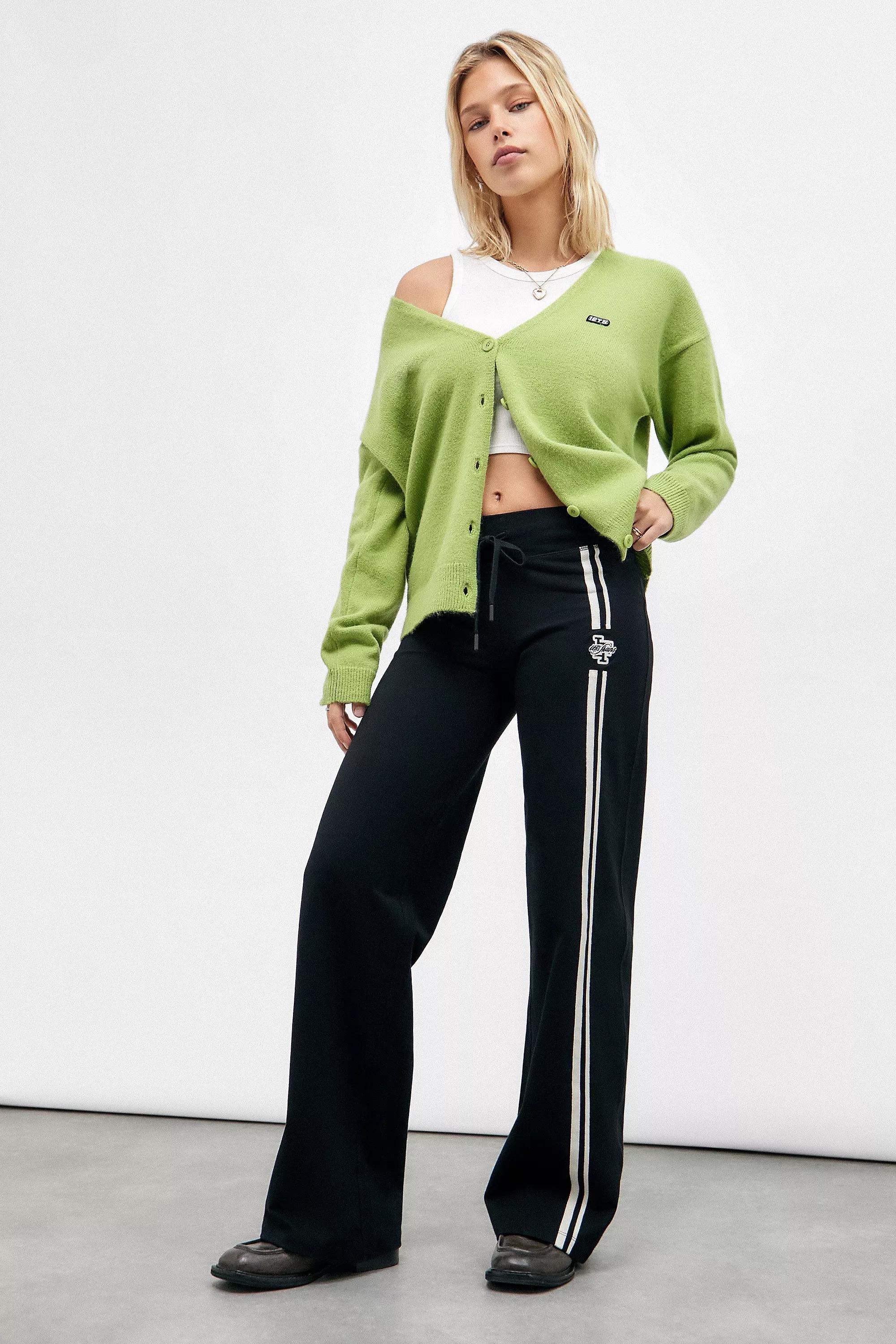 Black Iets Frans... Kali Stripe Straight-Leg Joggers, , large image number 2