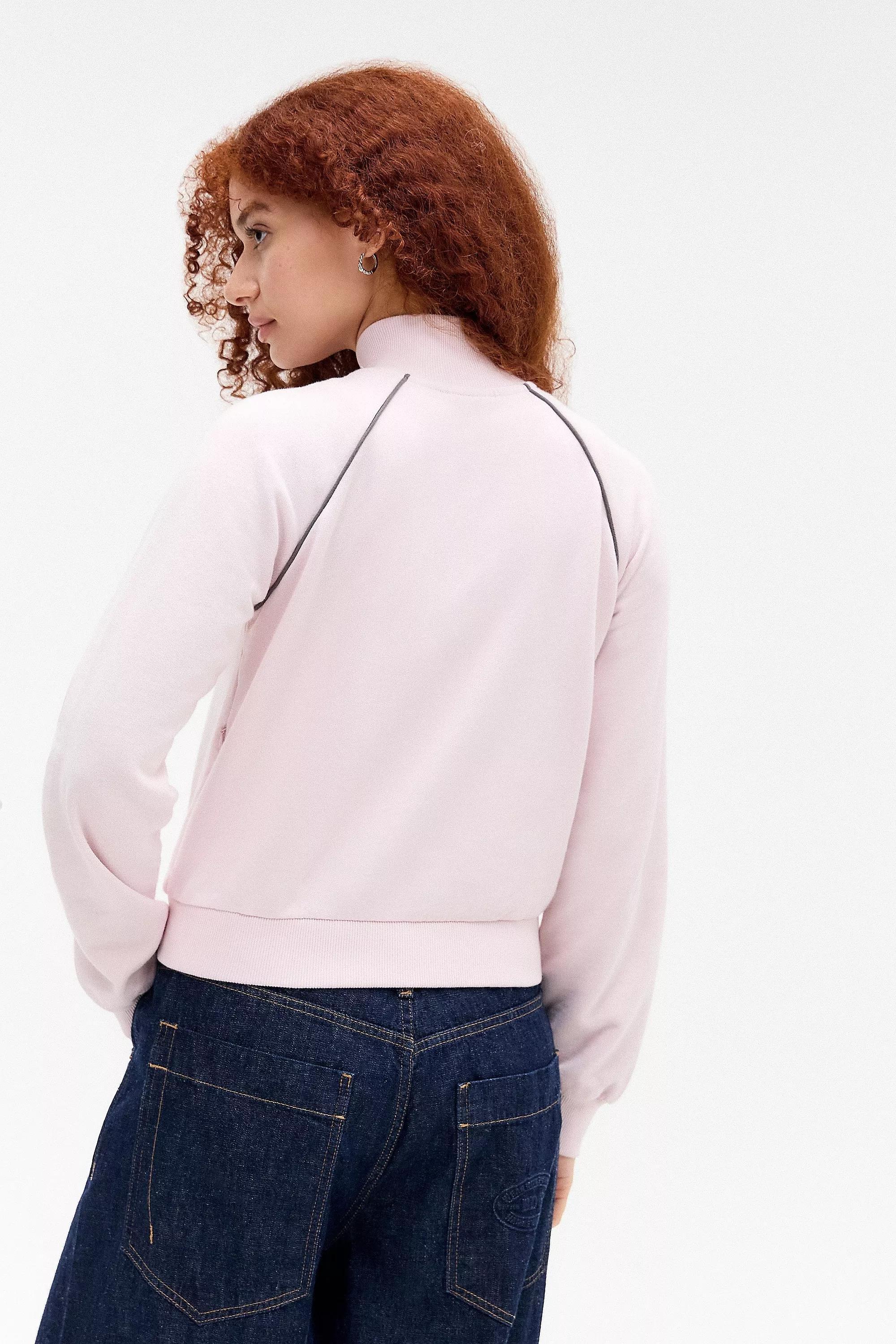 Pink Iets Frans... Ally Shrunken Track Top, , large image number 5