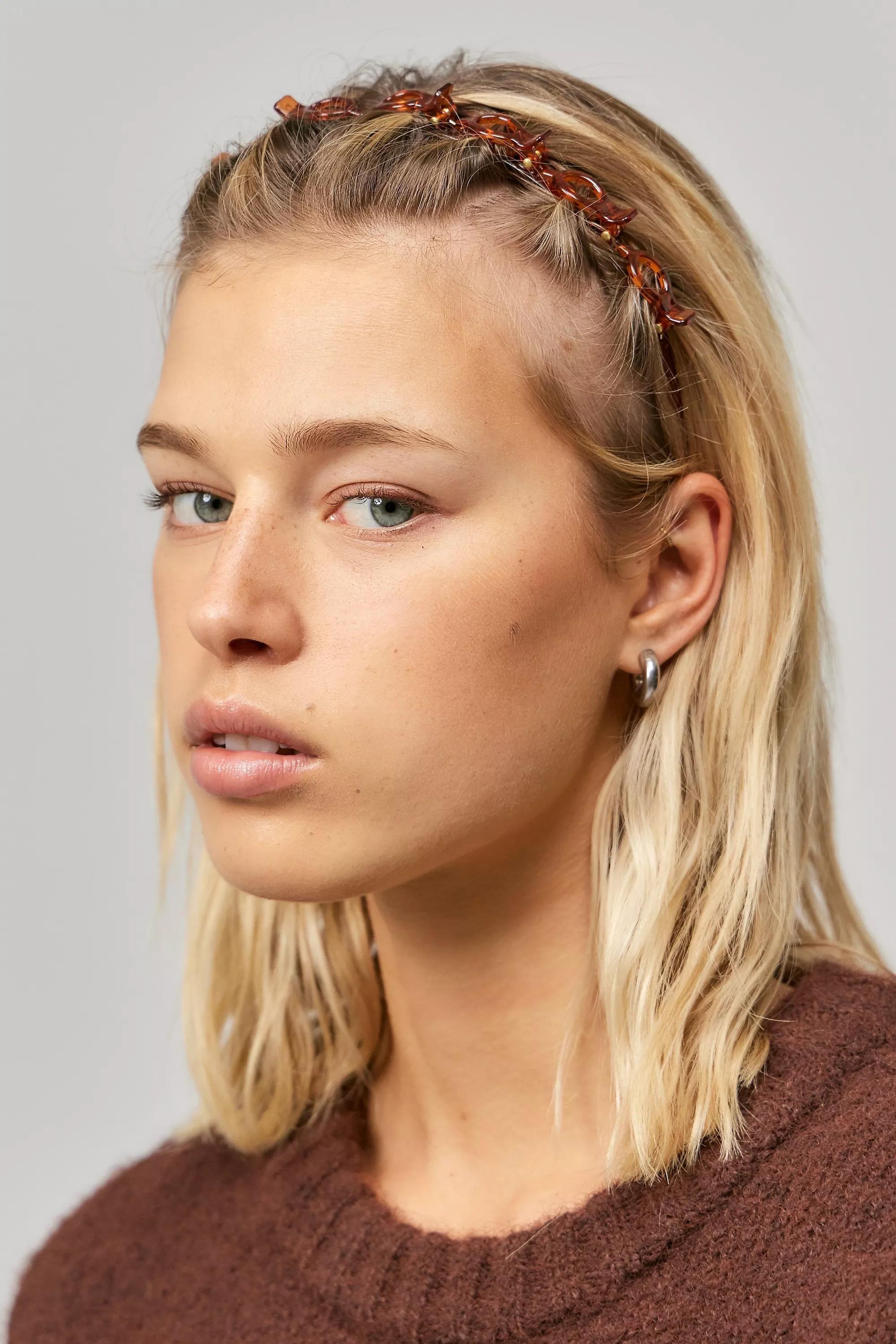 Brown Uo Multi Clip Headband, BRN, large image number 0