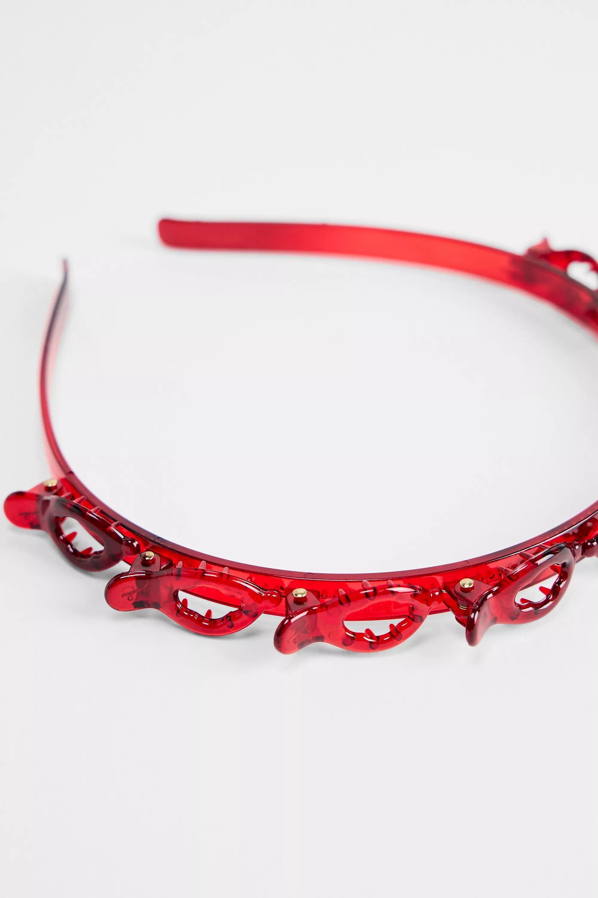 Red Uo Multi Clip Headband, RED, large image number 2
