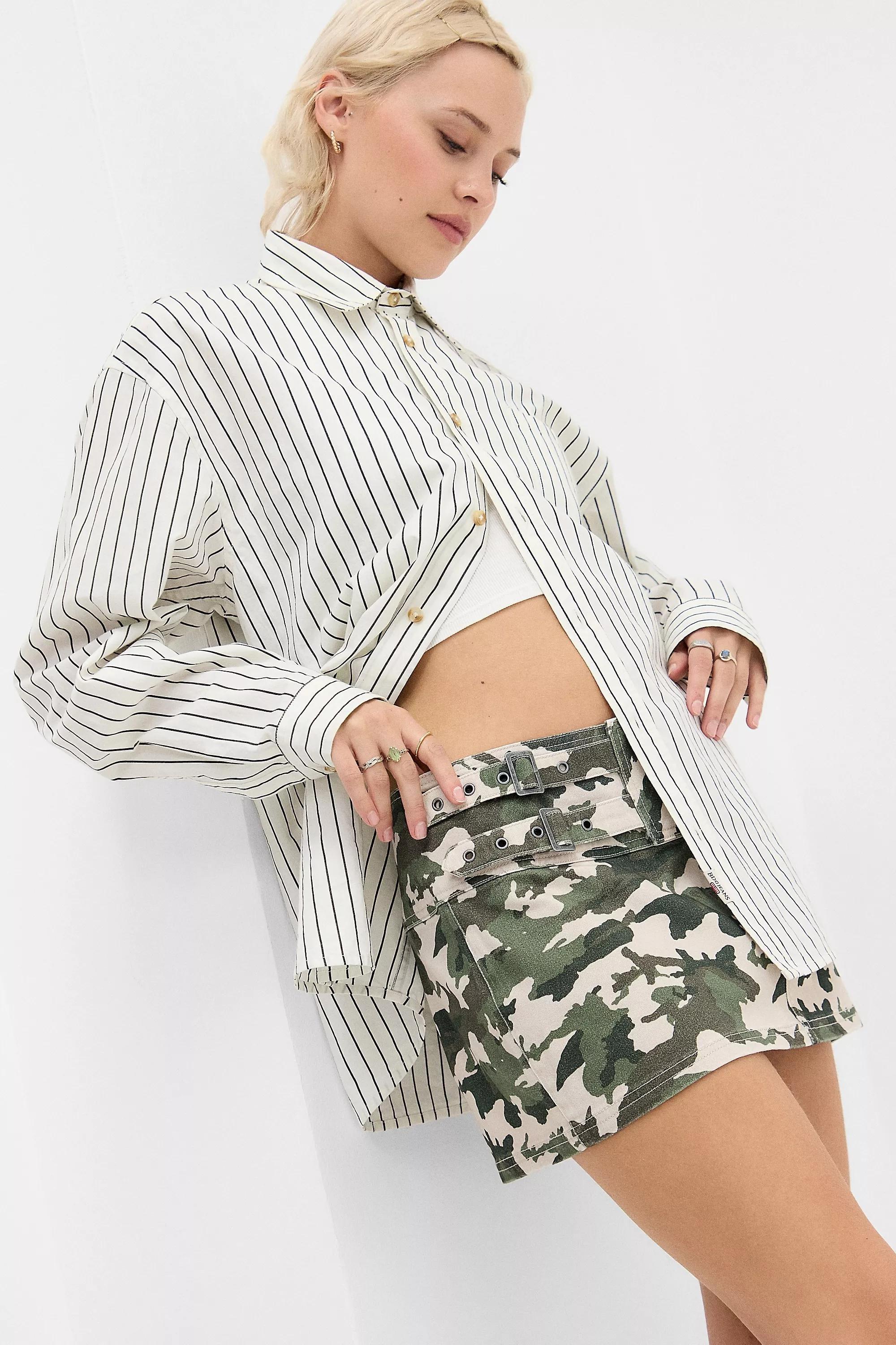 Multicolour Bench Uo Teo Mini Skirt, KHAKI, large image number 1