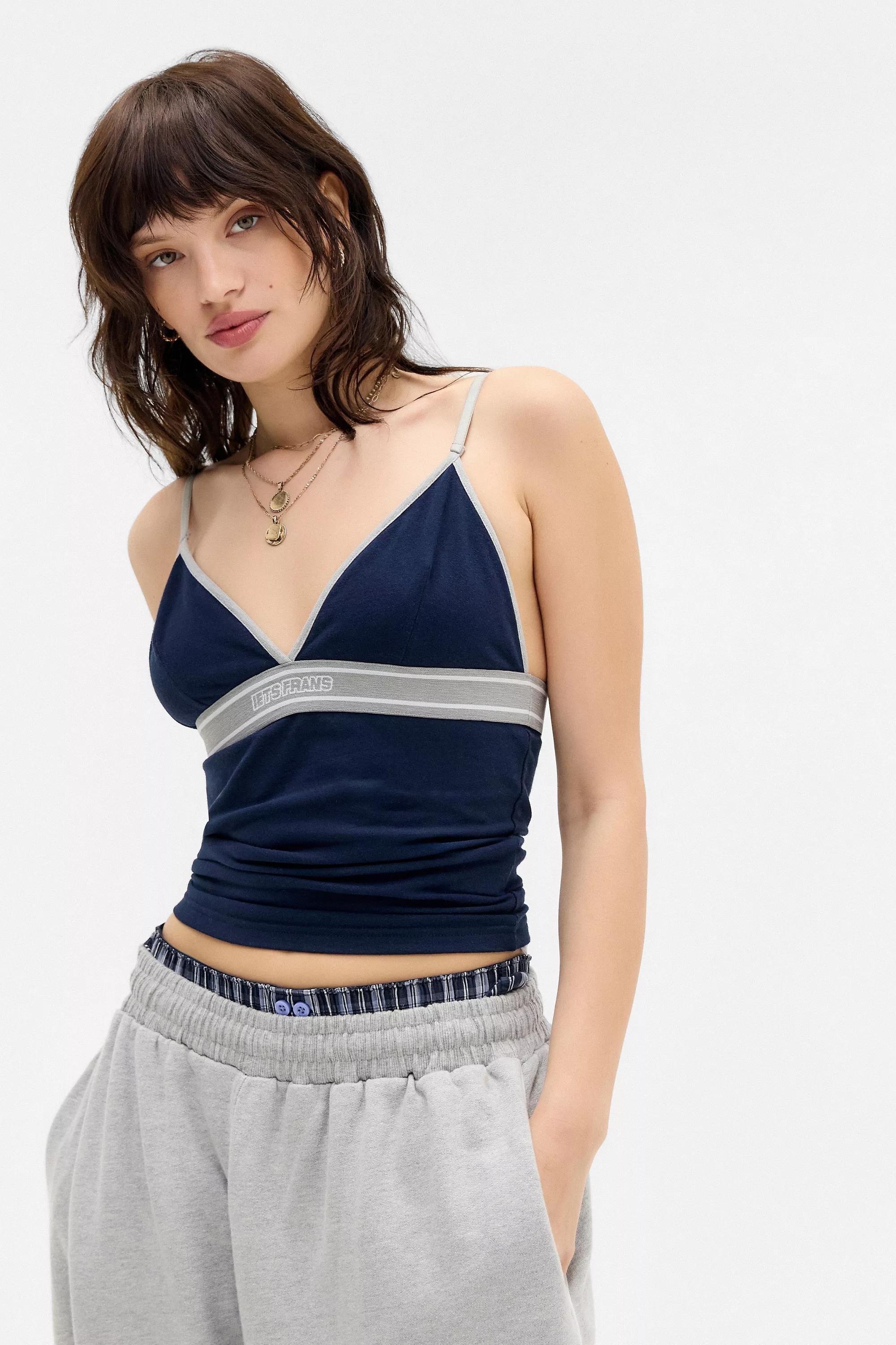 Navy UO Logo Tank Top, , large image number 0