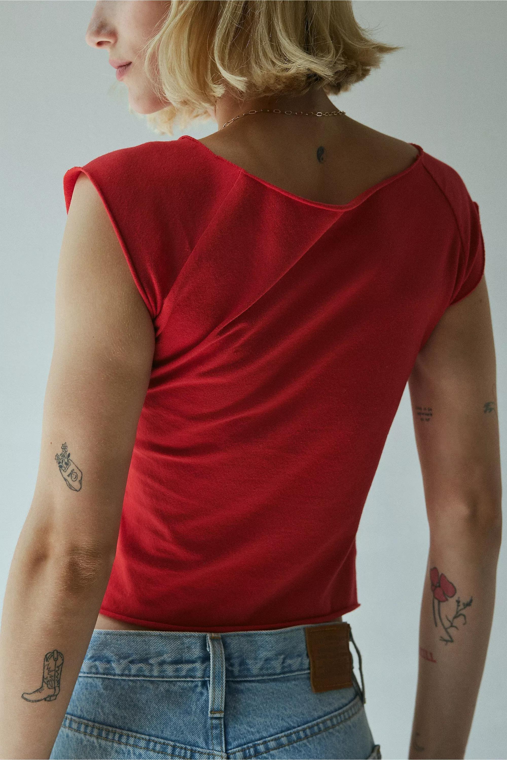 Purple Uo Boat Neck T-Shirt, , large image number 2