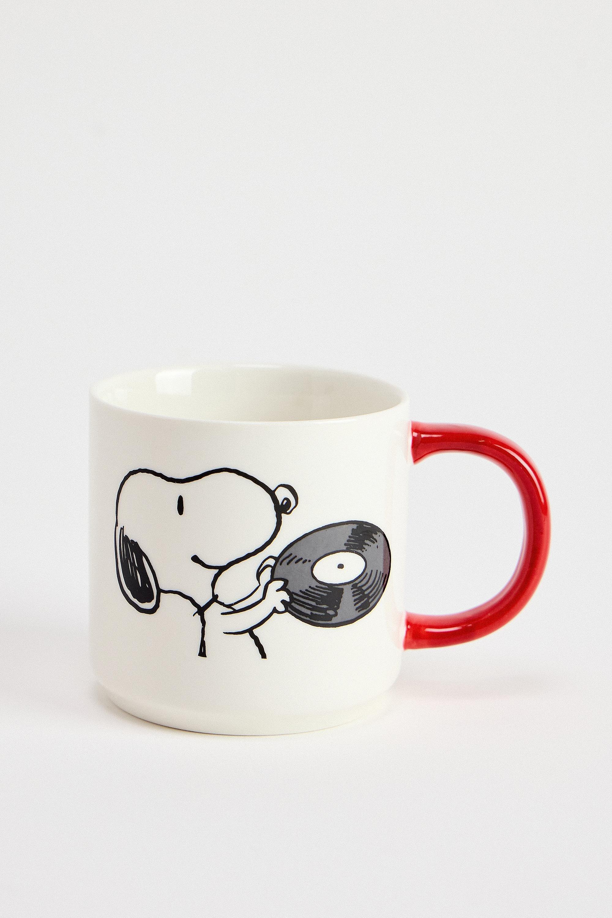 Multicolour Peanuts Vinyl Is Life Mug, ASSORT, medium