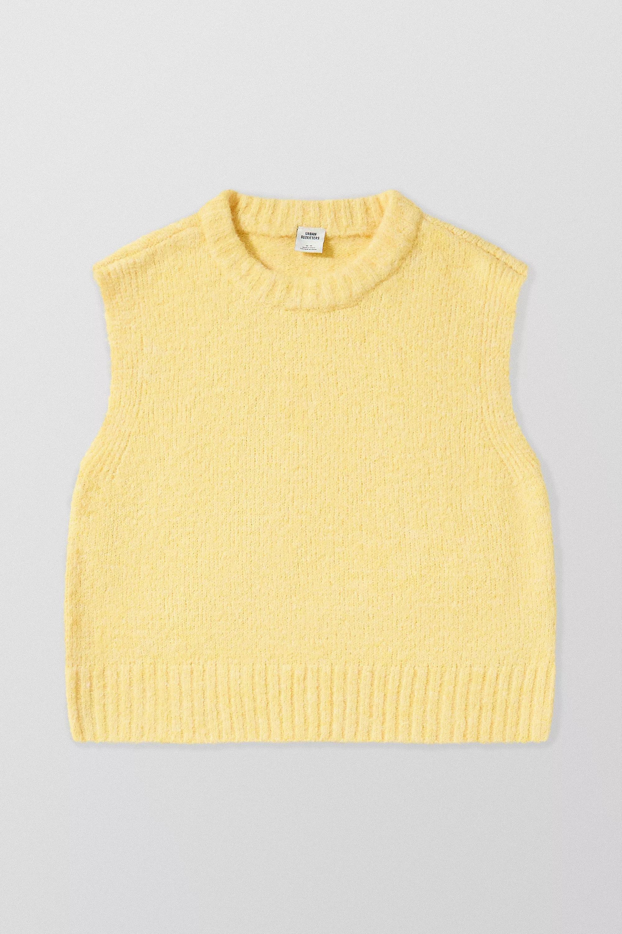 Yellow Uo Arizona Lofty Sleeveless Tank Top, , large image number 5