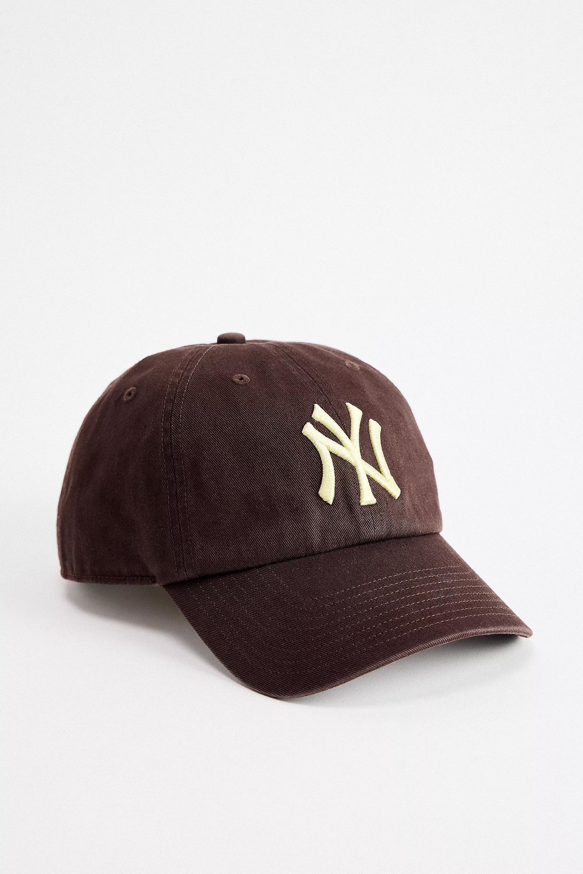 Brown 47 Brand Ny Yankees Clean Up Cap, CHOC, medium