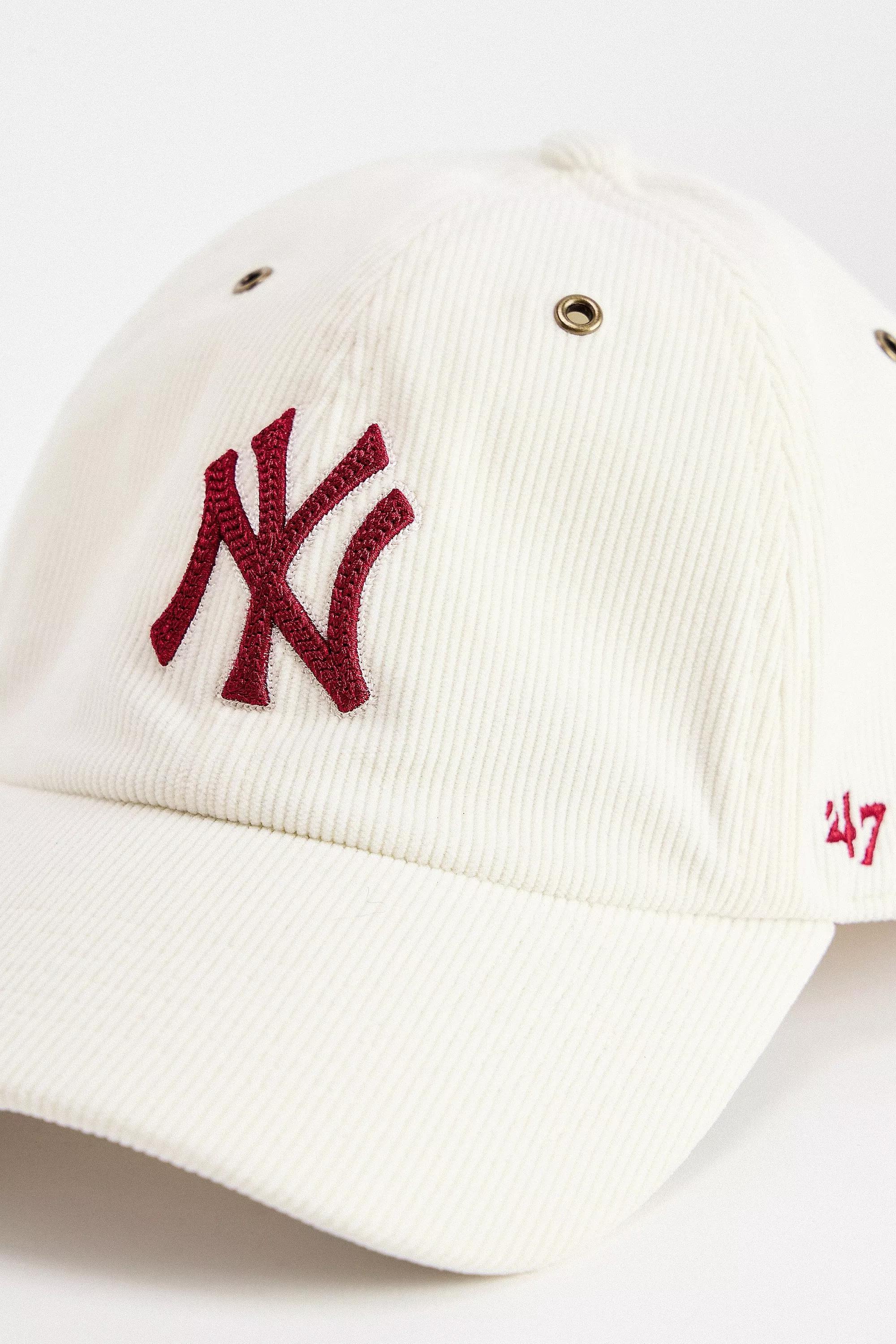 White UO Exclusive 47 Brand Corduroy Clean Up Cap, SND, large image number 1