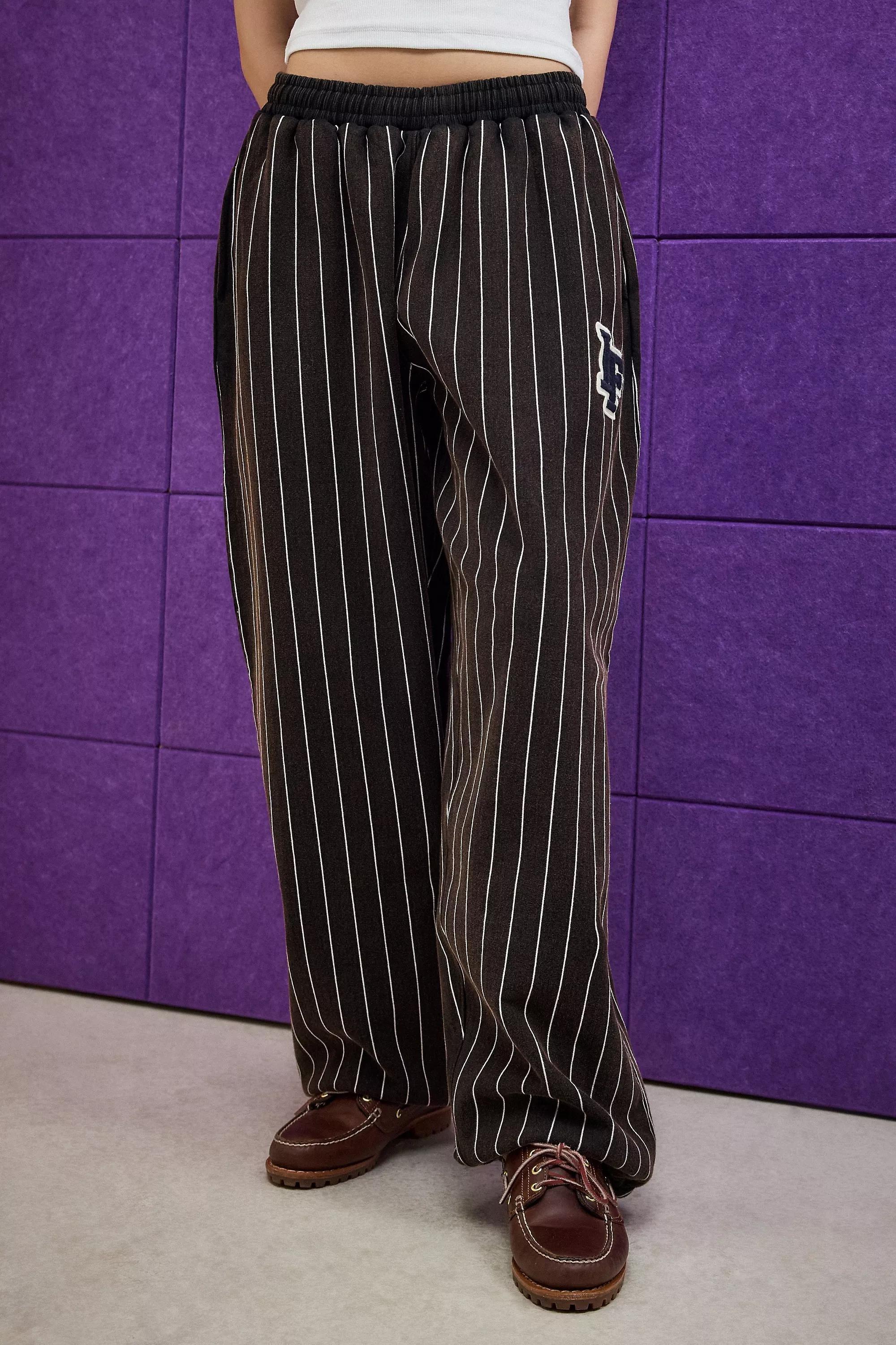 Black Iets Frans... Harri Pinstripe Joggers, , large image number 0