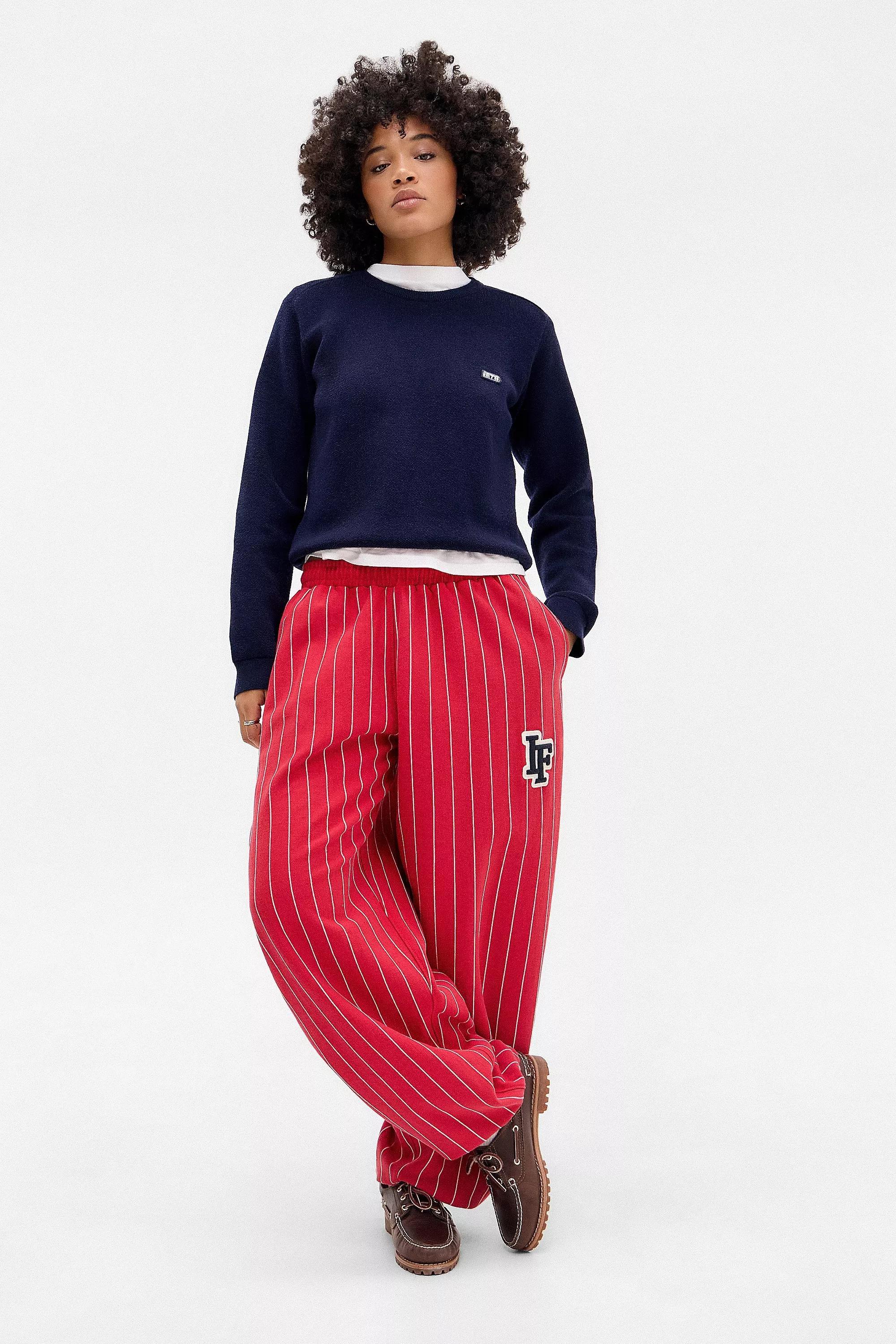 Red Iets Frans... Harri Pinstripe Joggers, , large image number 1