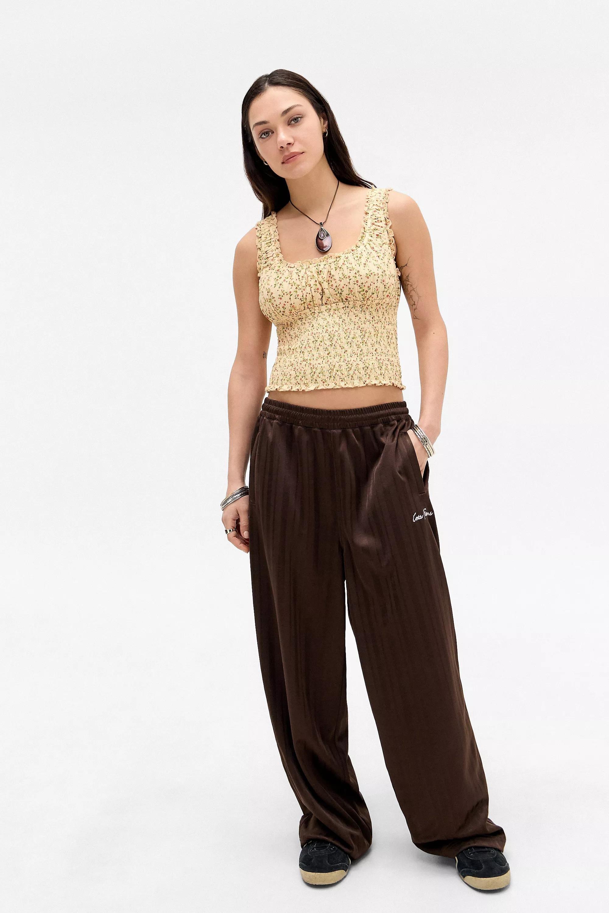 Kimchi UO Floral Crop Top, YEL, large image number 1