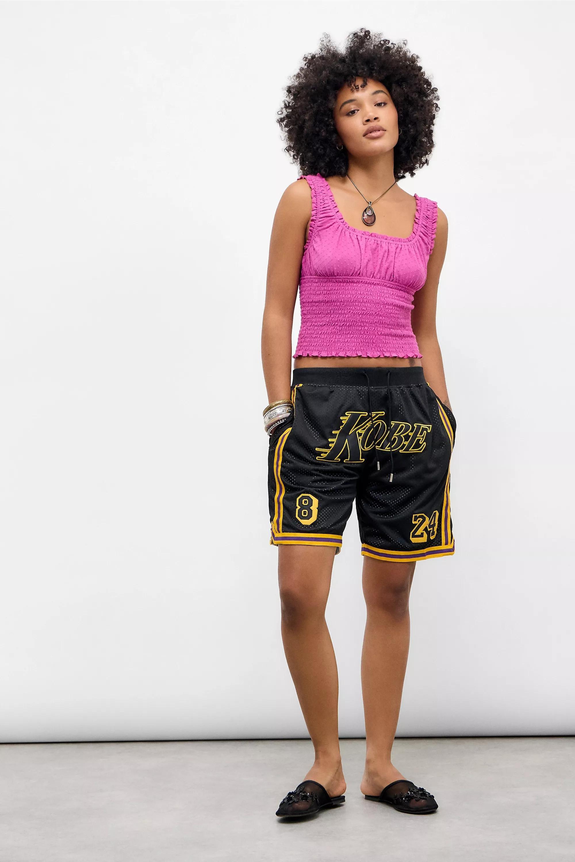UO Sienna Ruffle Crop Top, PINK, large image number 1