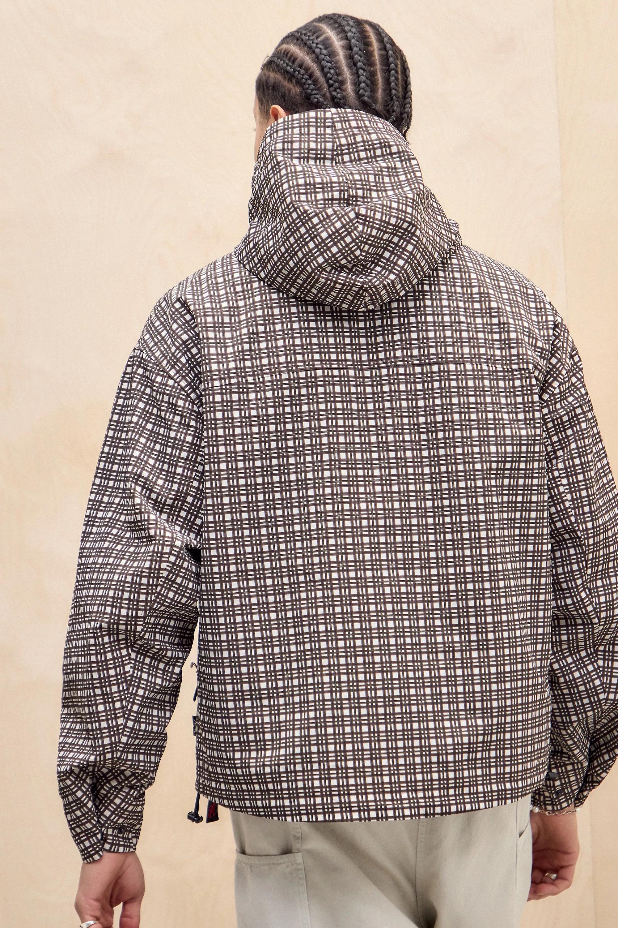 Brown Temp Surf Co Uo Exclusive Check Jacket, , large image number 4