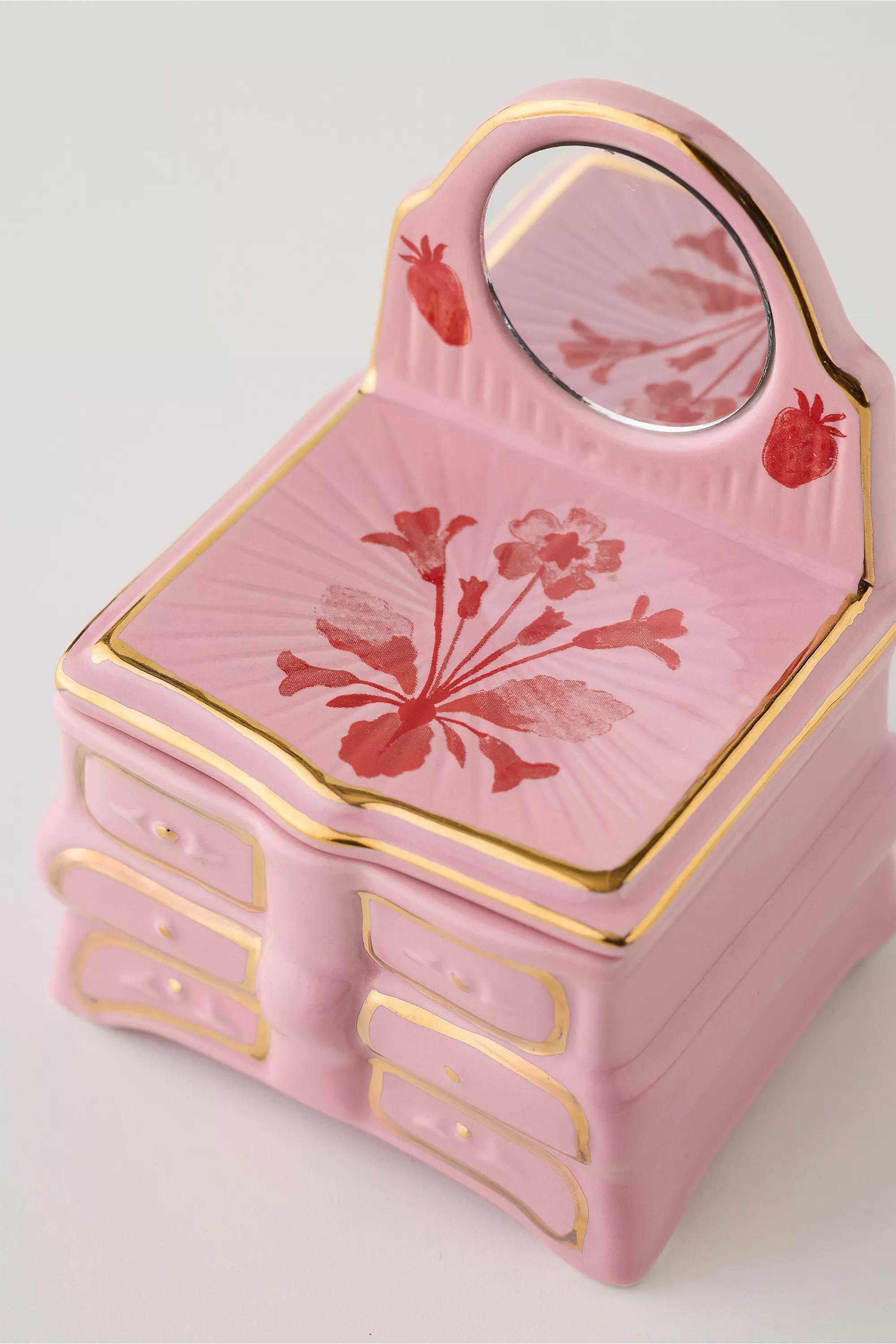 Pink Dresser Trinket Box, PINK, large image number 2
