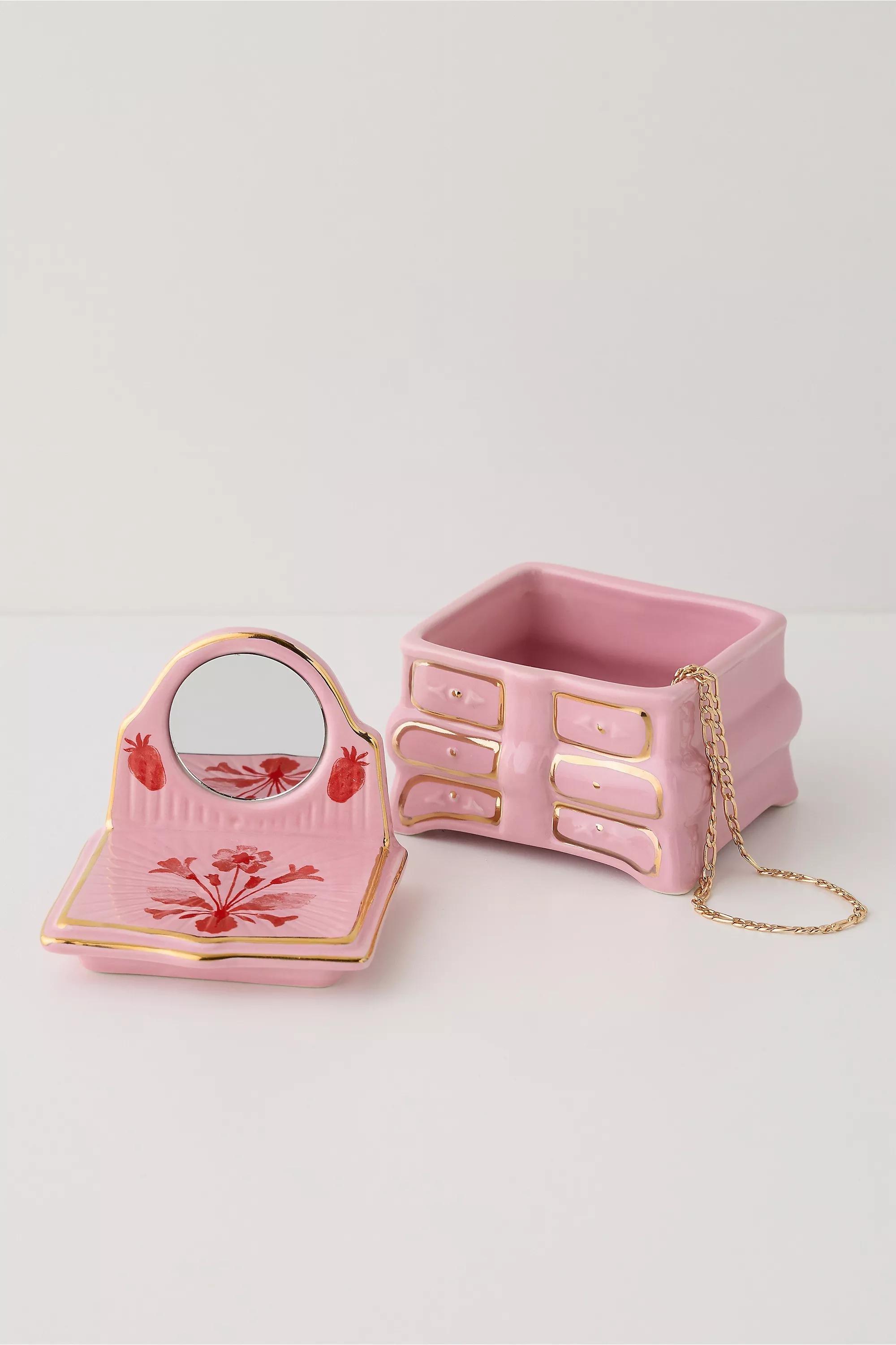 Pink Dresser Trinket Box, PINK, large image number 3