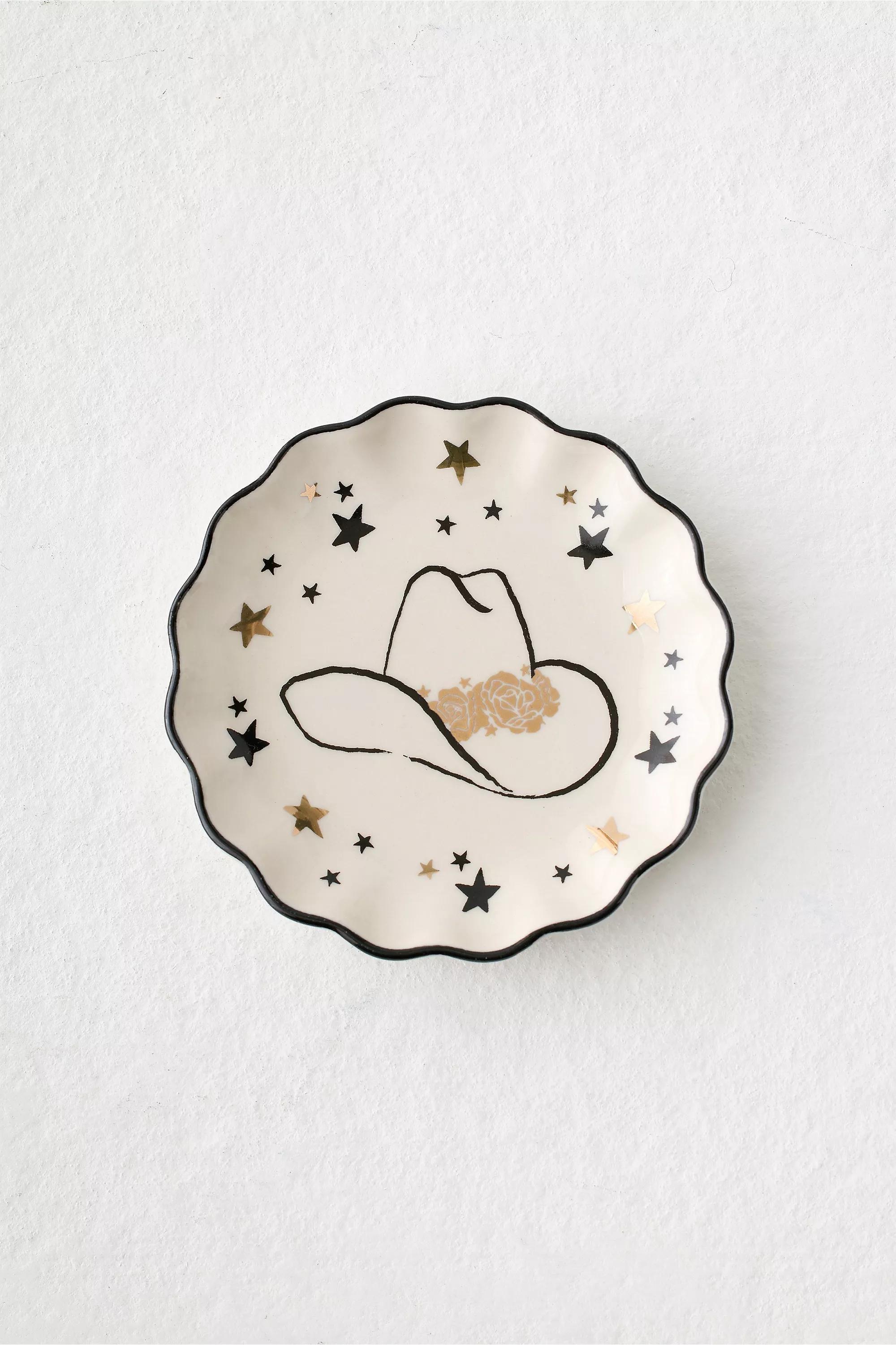 Multicolour Western Hat Trinket Dish, ASSORT, large image number 0