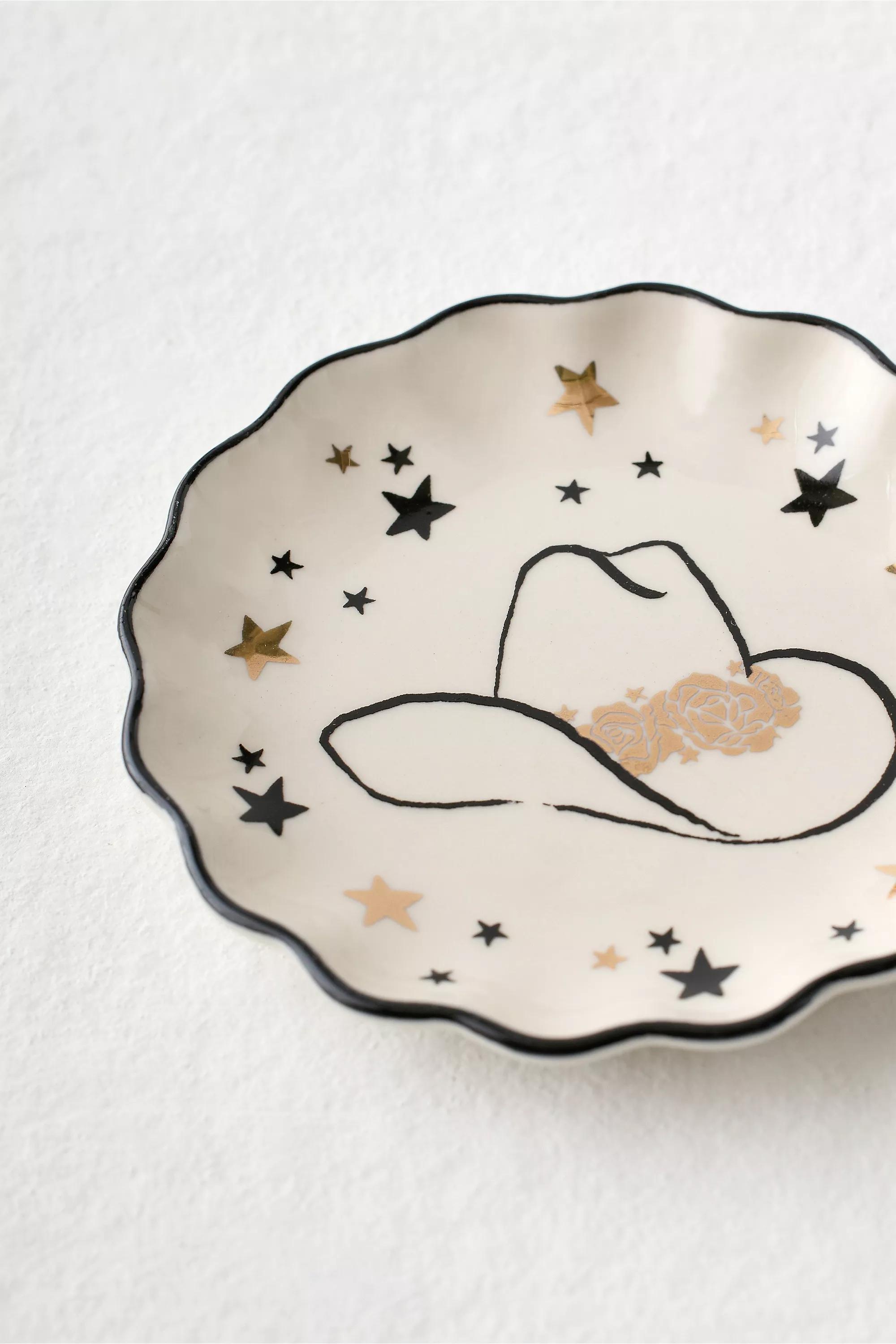 Multicolour Western Hat Trinket Dish, ASSORT, large image number 1