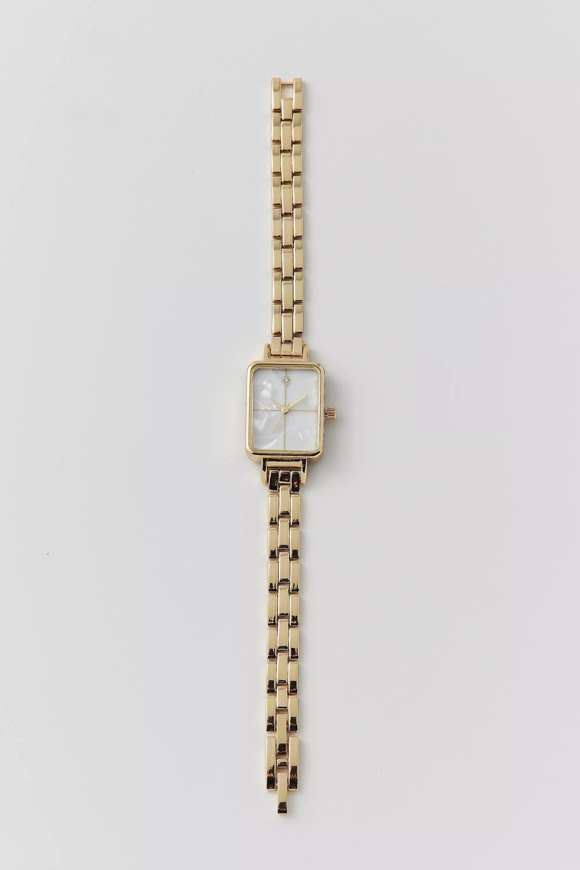 Gold Classic Rectangle Watch, GOLD, large image number 2