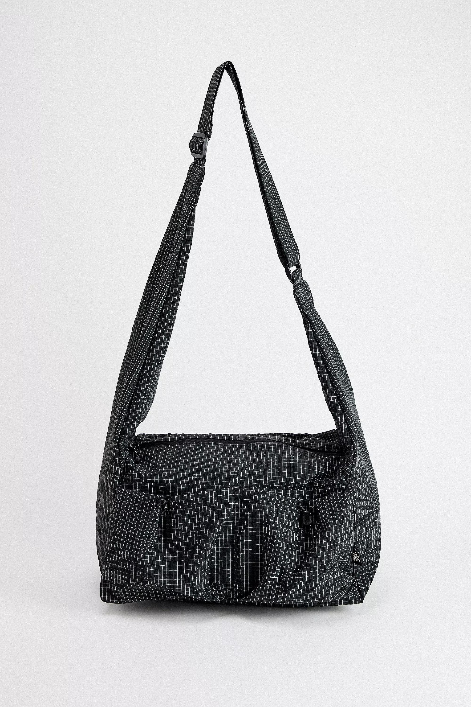 Navy Ayker Check Sling Crossbody Bag, NAVY, large image number 0