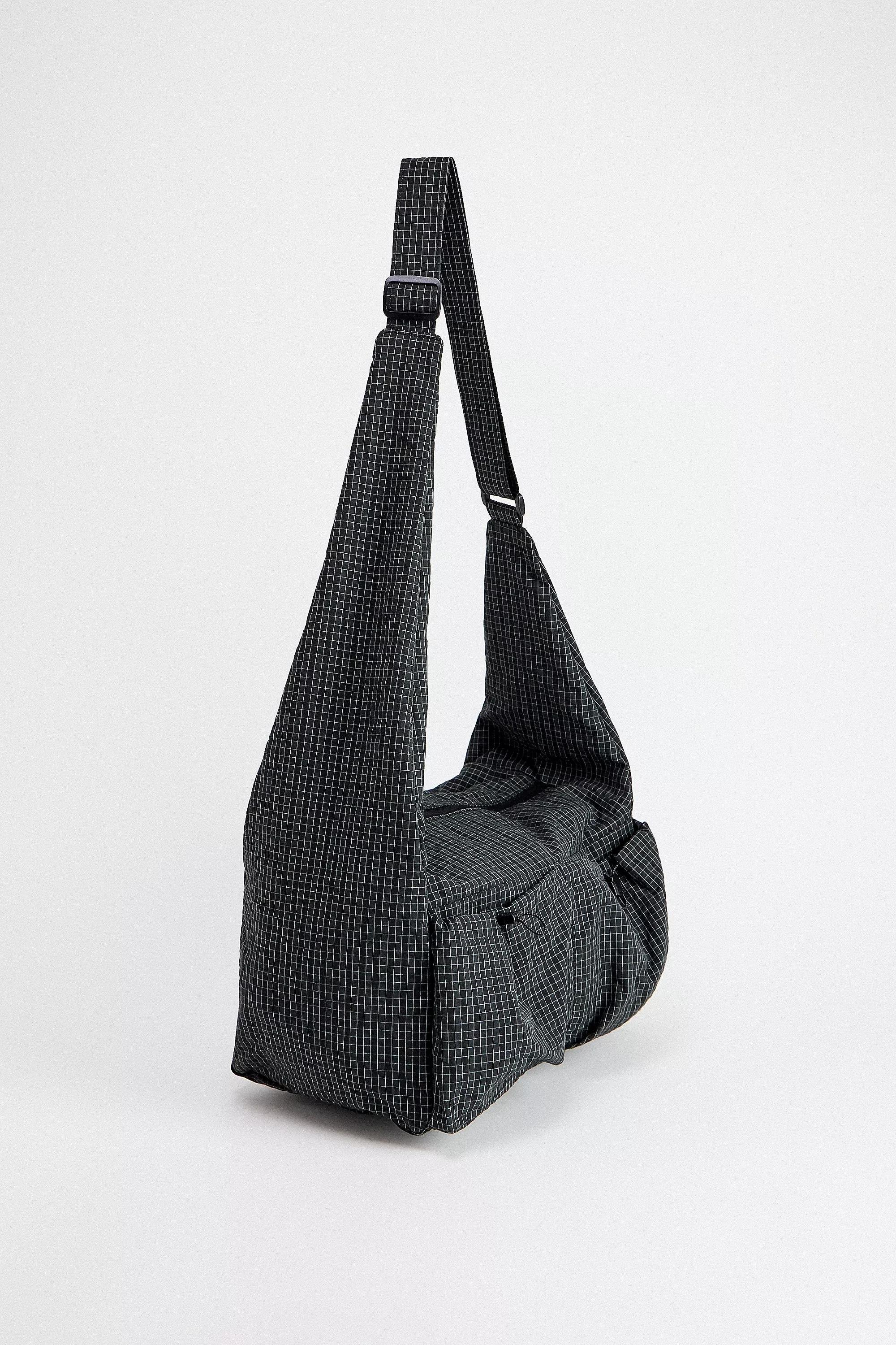 Navy Ayker Check Sling Crossbody Bag, NAVY, large image number 1